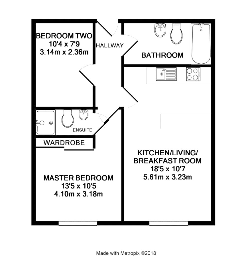 2 Bedrooms Flat to rent in Miflats, High Street, Bracknell, Berkshire RG12