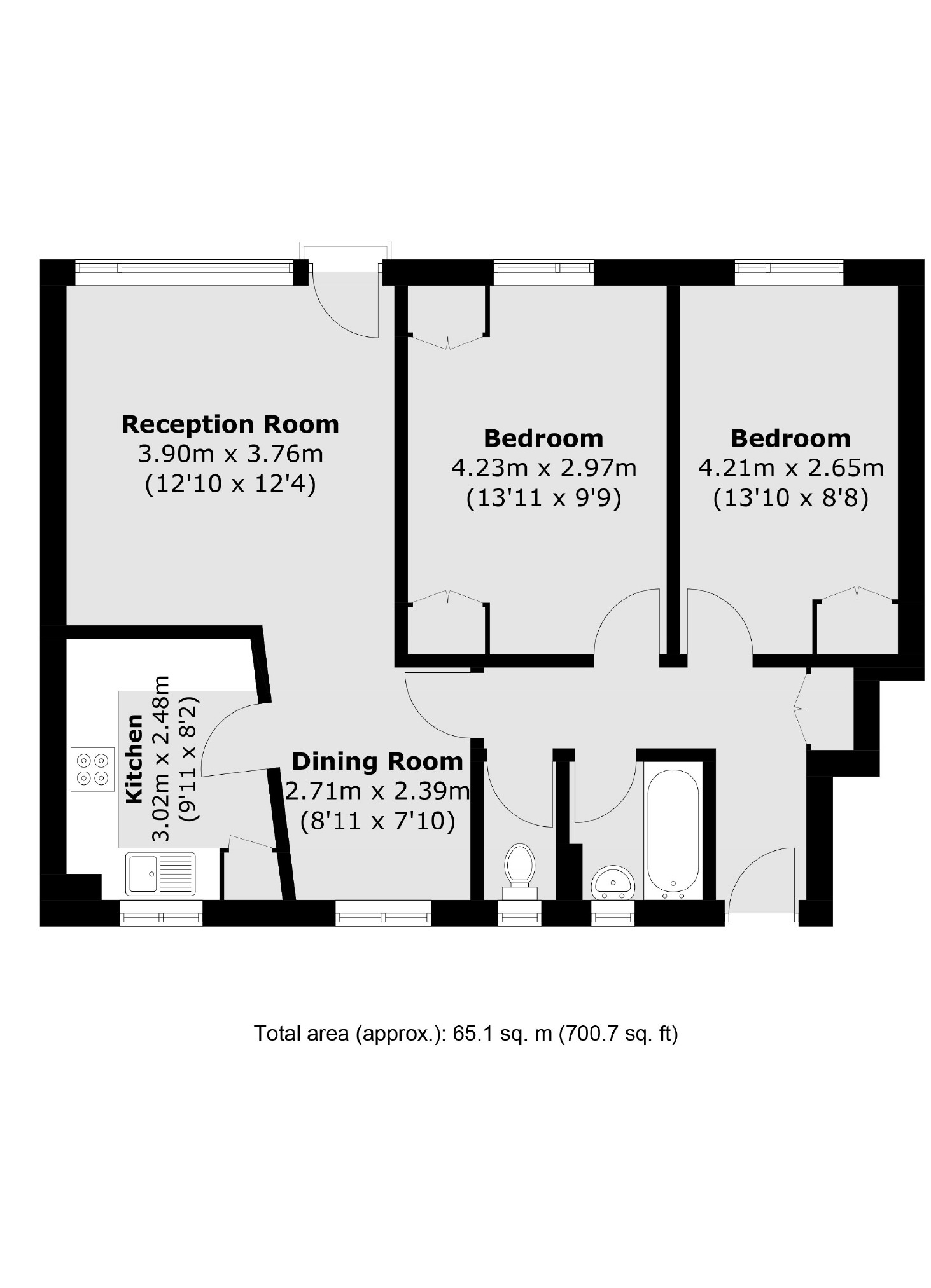 Flat 21, Rockley Court, Rockley Road, London floorplan
