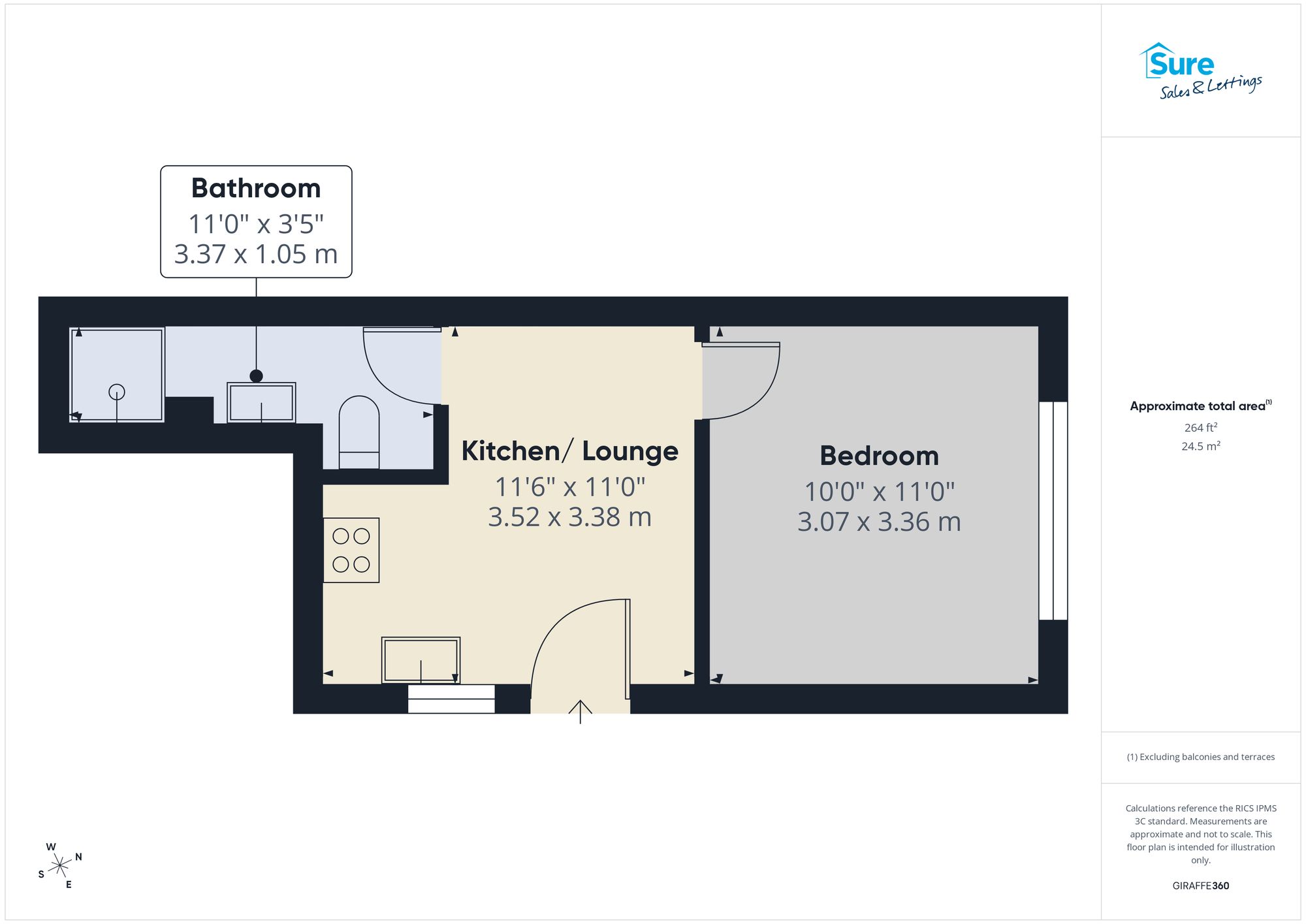 Flat 3, 130 Ashbourne Road, Derby floorplan