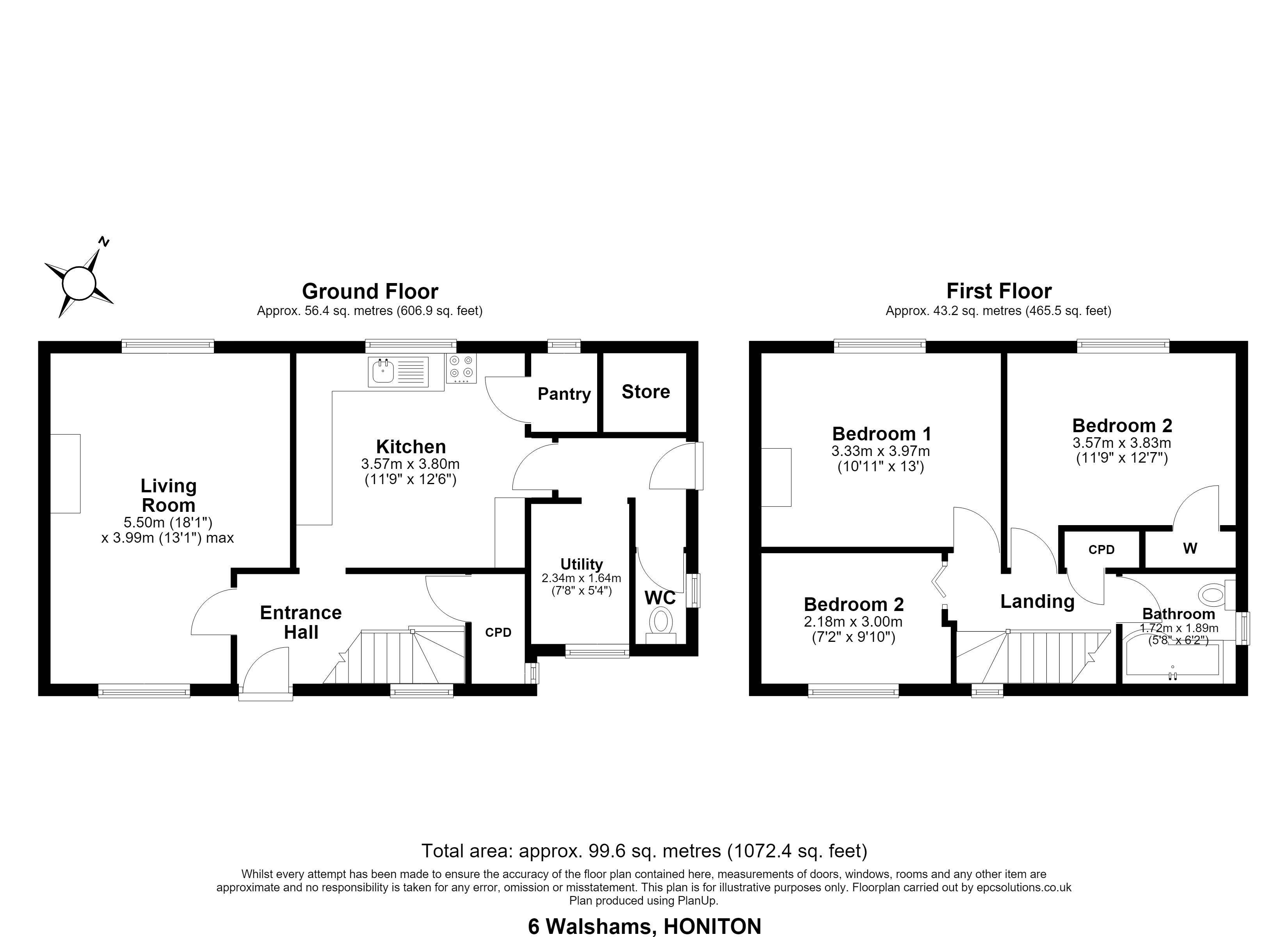 6, Walshams, Honiton floorplan