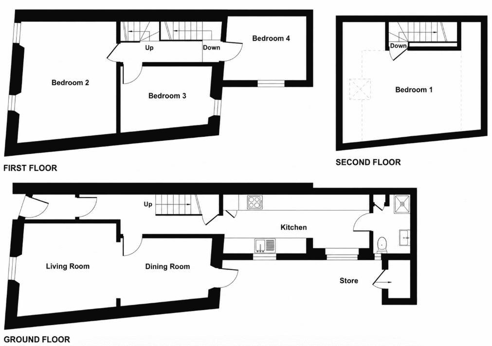 1, Clifton Terrace, Penzance floorplan