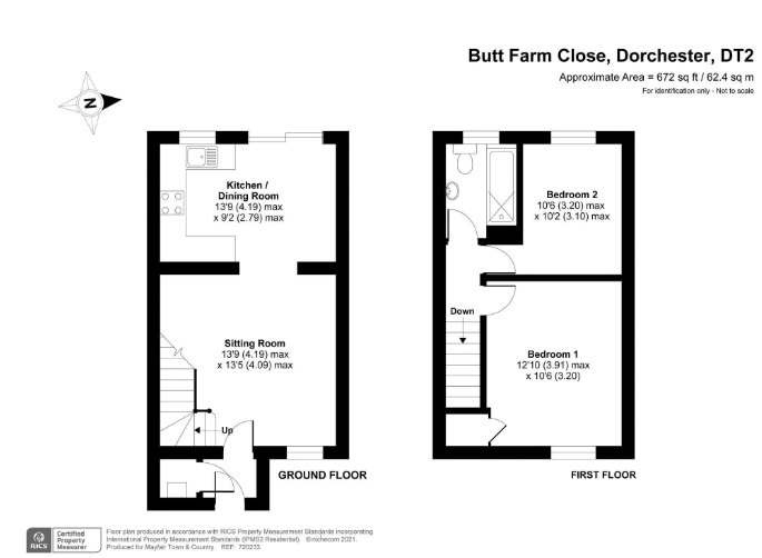 48, Butt Farm Close, Dorchester floorplan