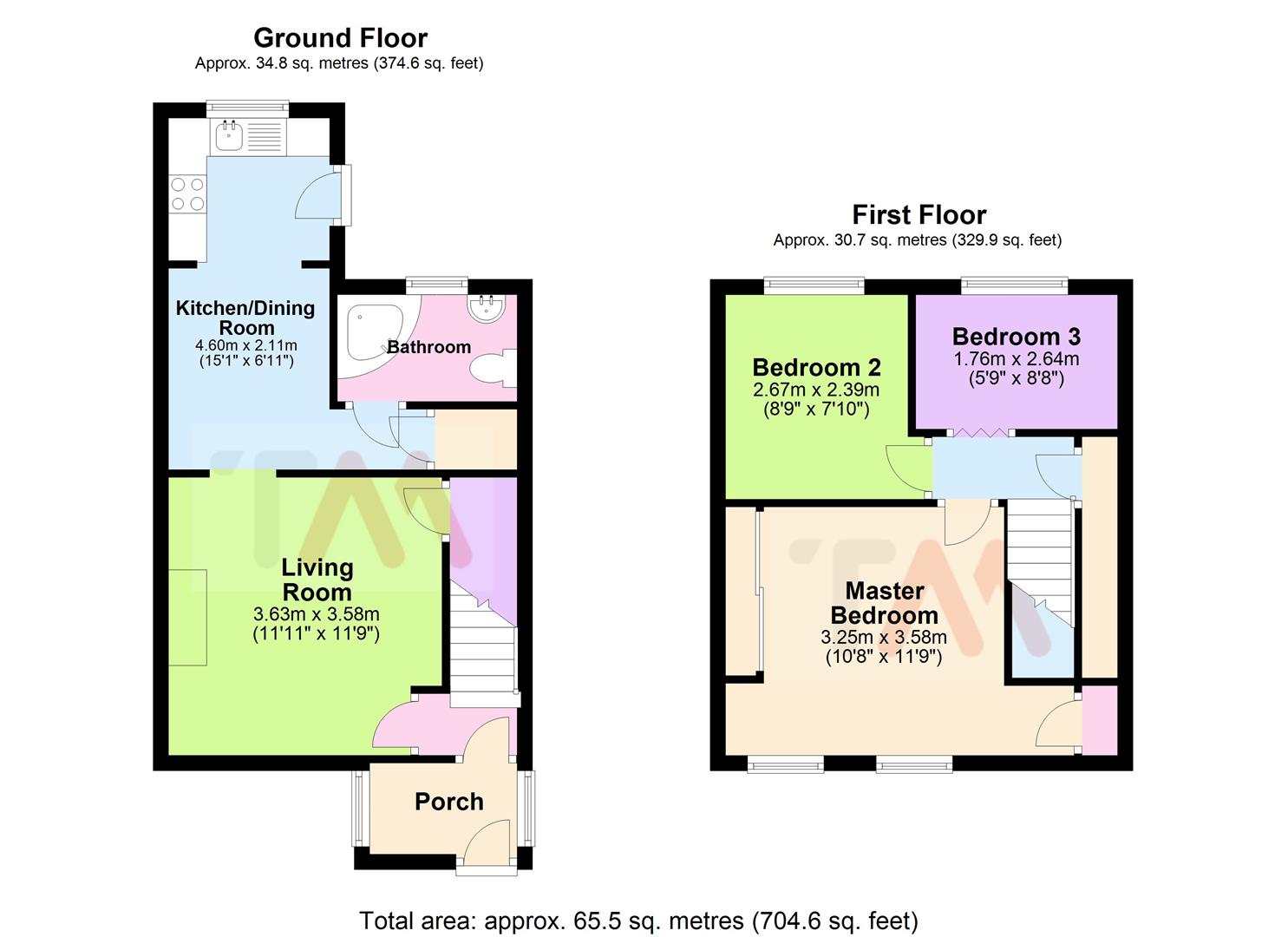 3 Bedrooms Terraced house for sale in Elm Walk, Royston SG8