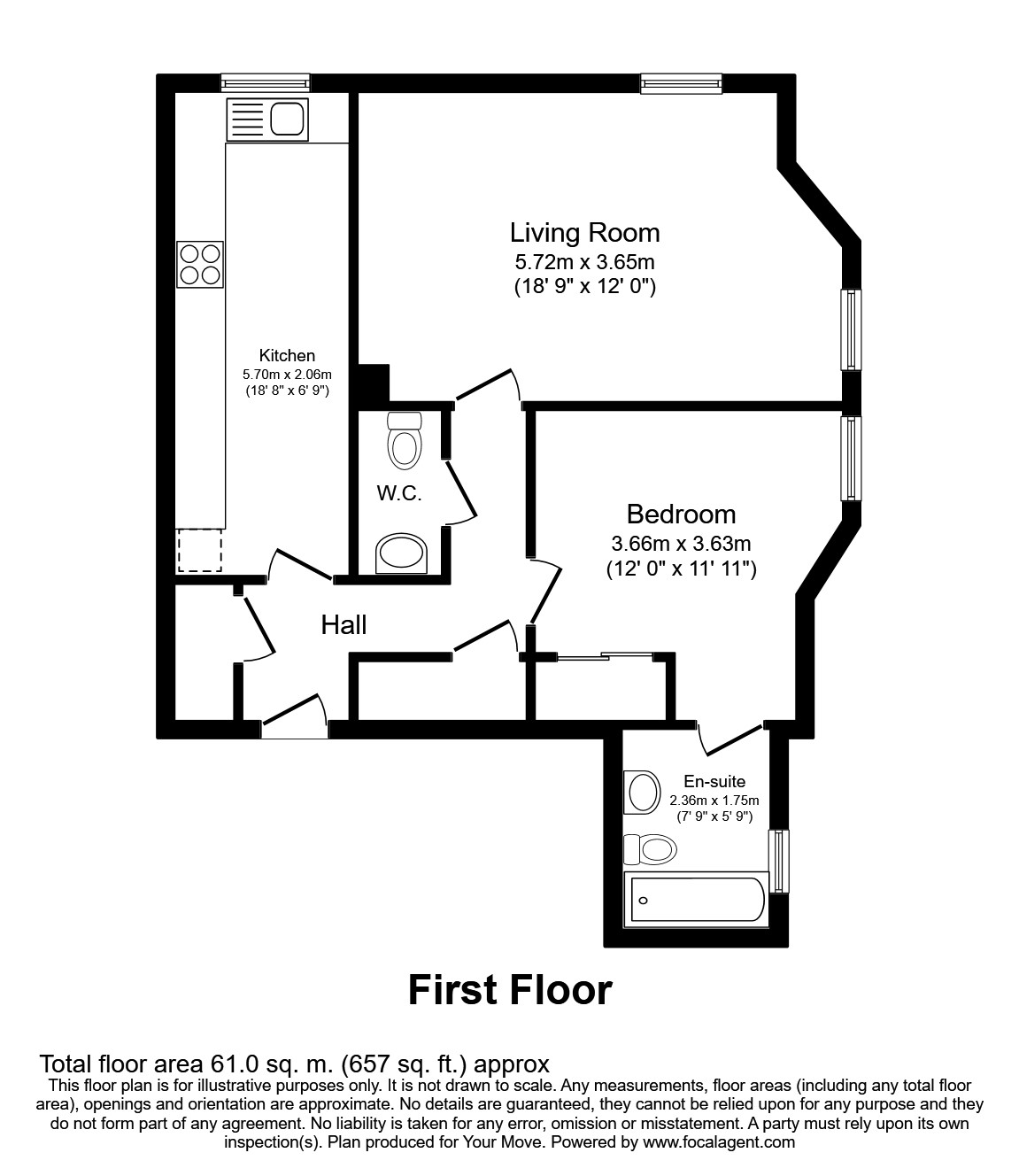Victoria Court, Royal Earlswood Park, Redhill, Surrey RH1, 1 bedroom
