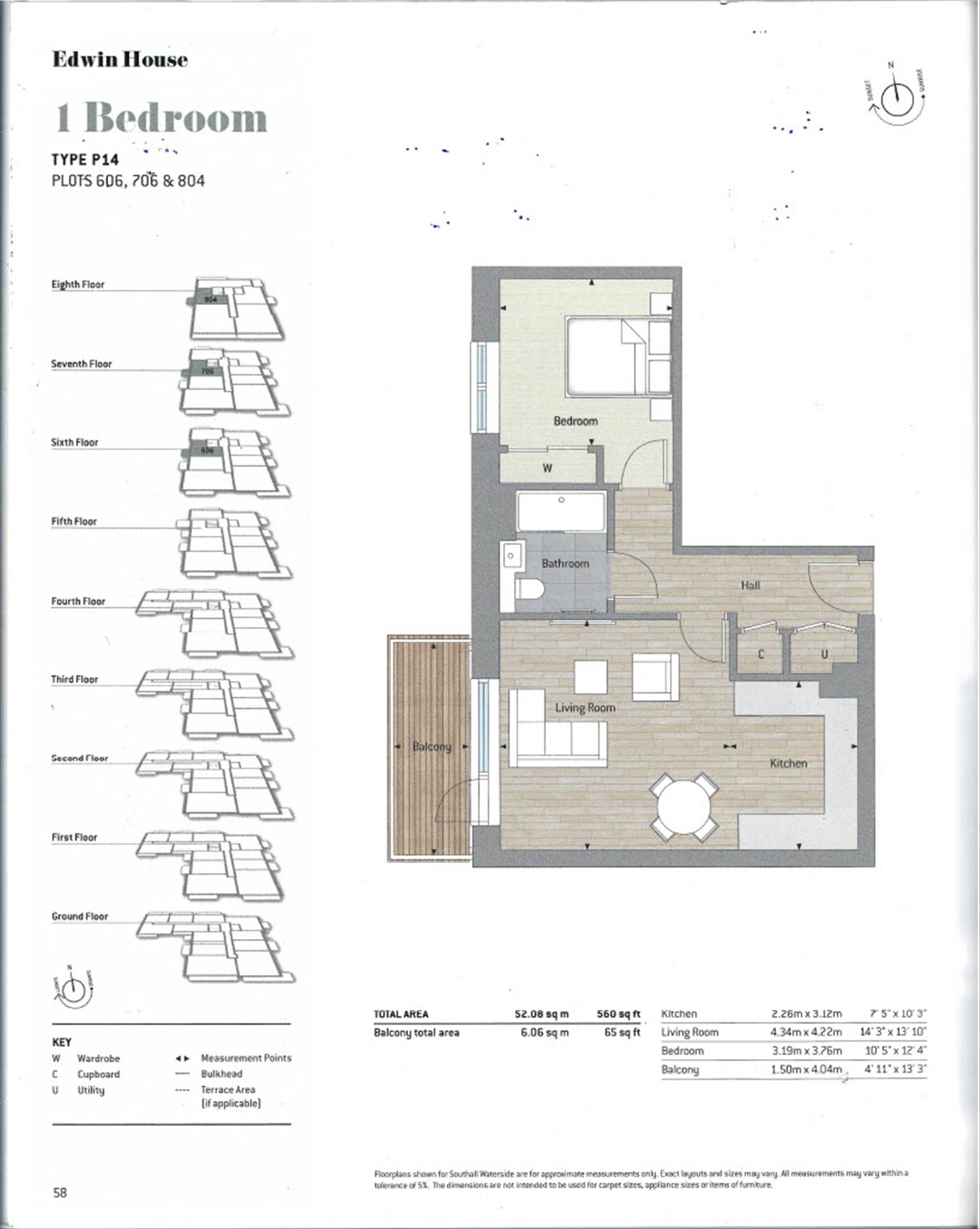 81, Edwin House, Southall floorplan