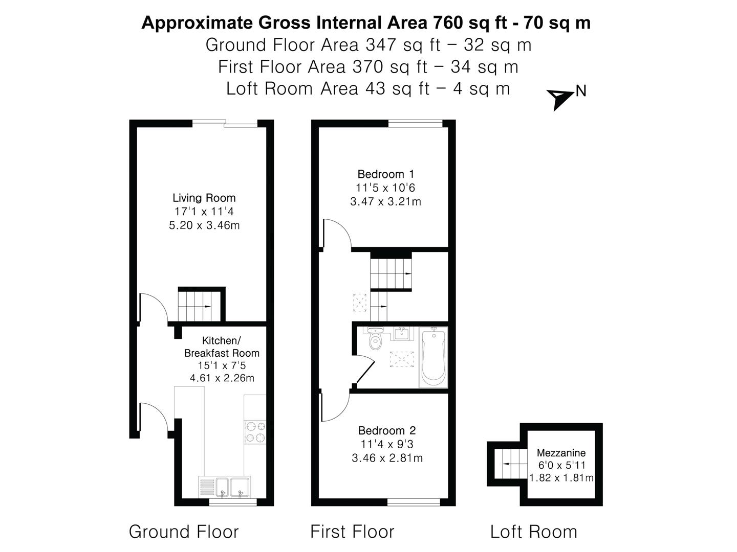 7A, Thorpe Way, Cambridge floorplan