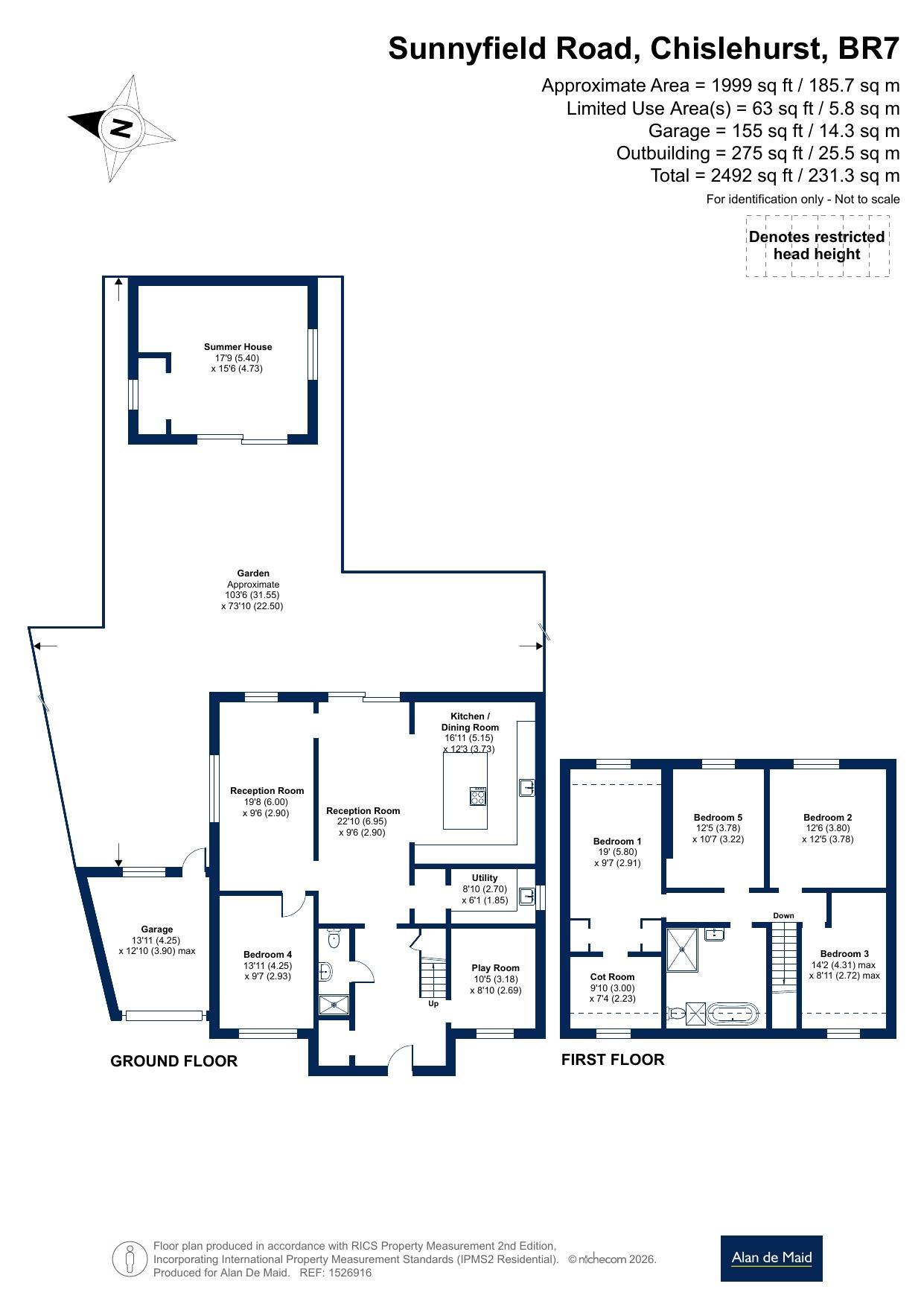 30, Sunnyfield Road, Chislehurst floorplan