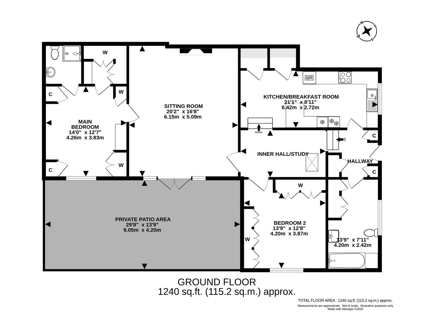 Heath Drive, Walton On The Hill, Tadworth floorplan
