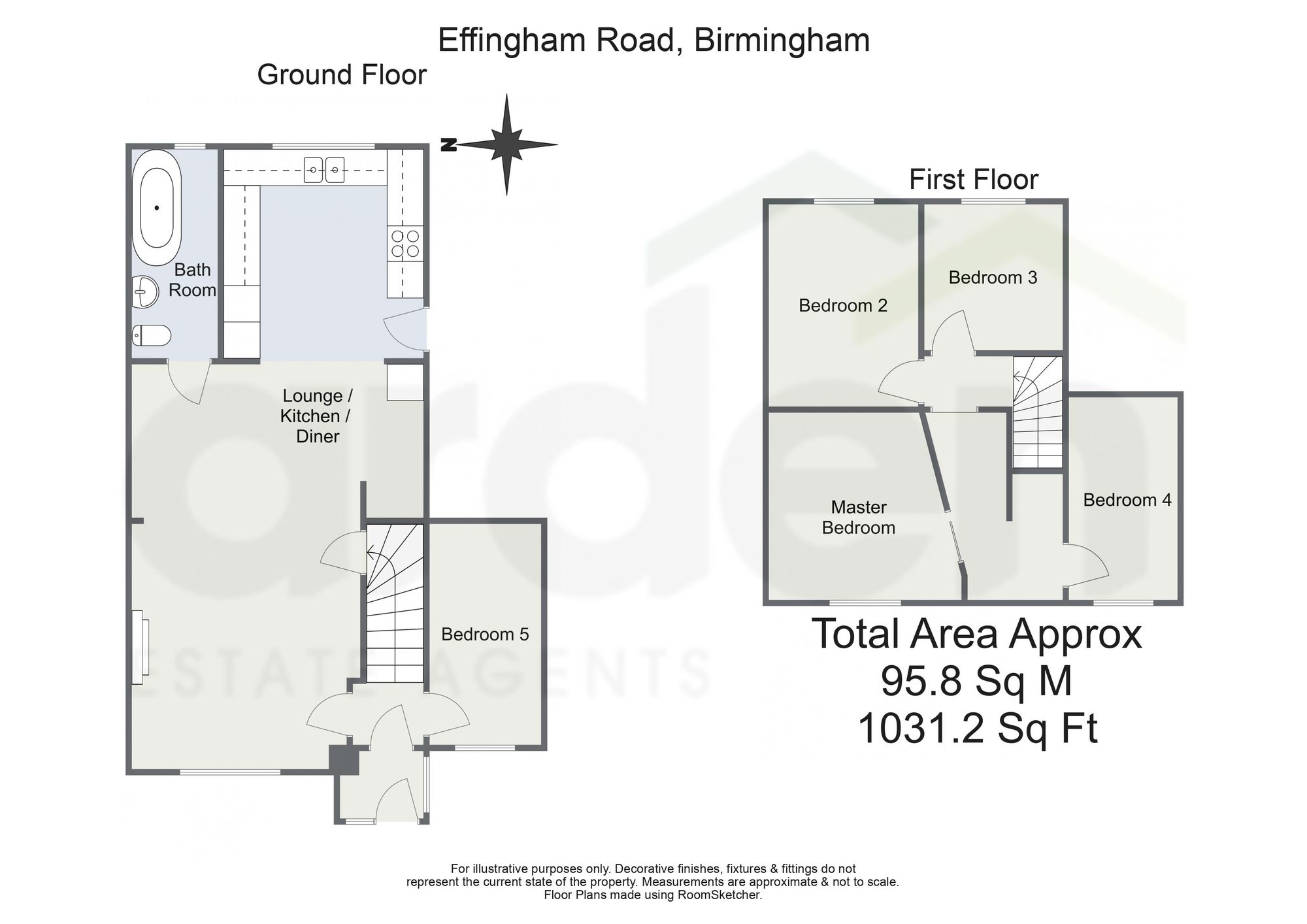 76 Effingham Road, Birmingham floorplan