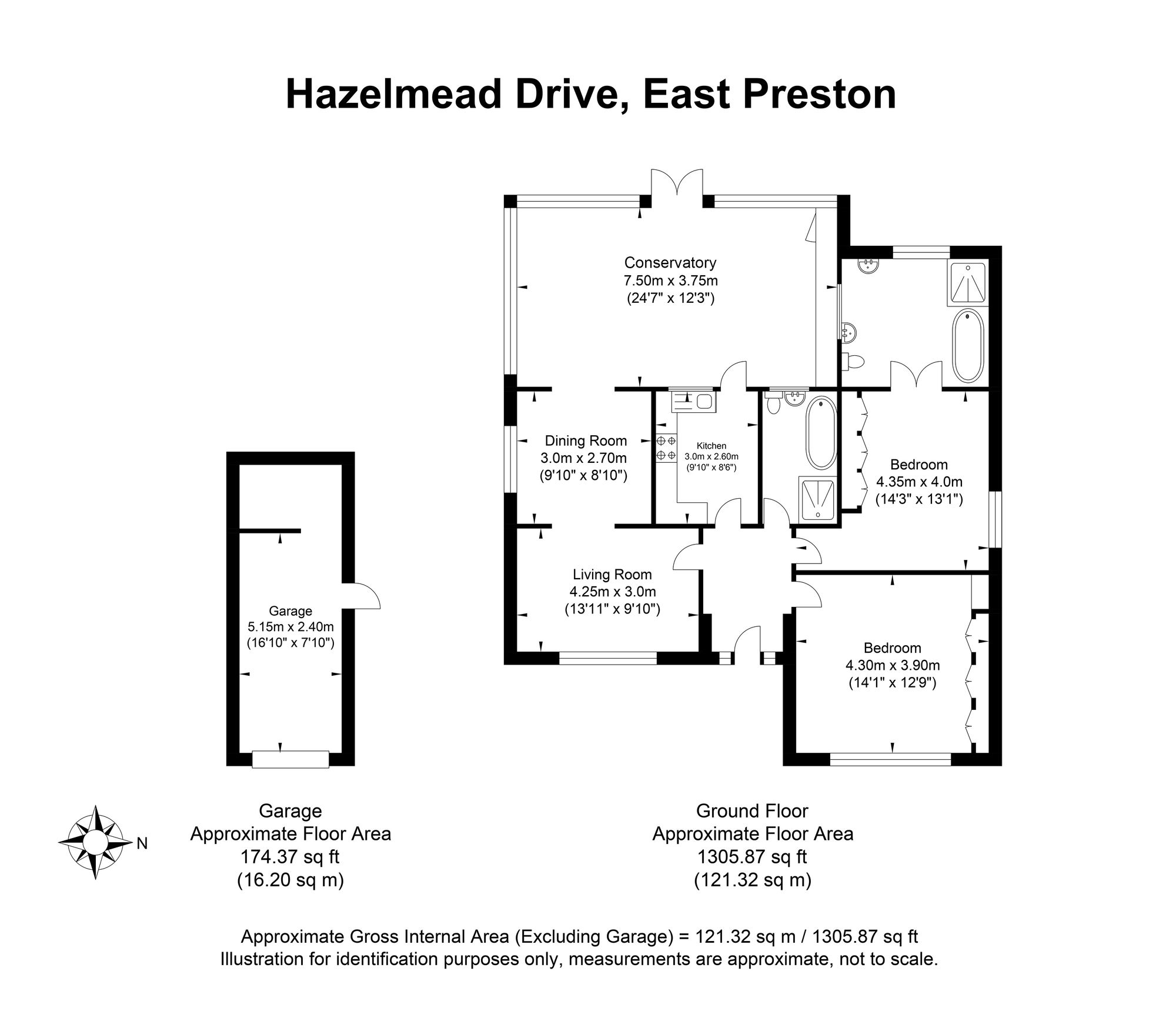 1 Hazelmead Drive, Littlehampton floorplan