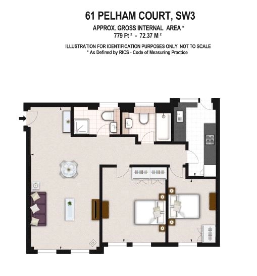 2 Bedrooms Flat to rent in Pelham Court, 145 Fulham Road, London SW3