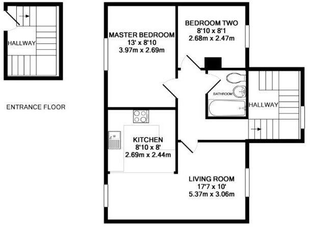 2 Bedrooms Maisonette to rent in Waverley, Bracknell RG12