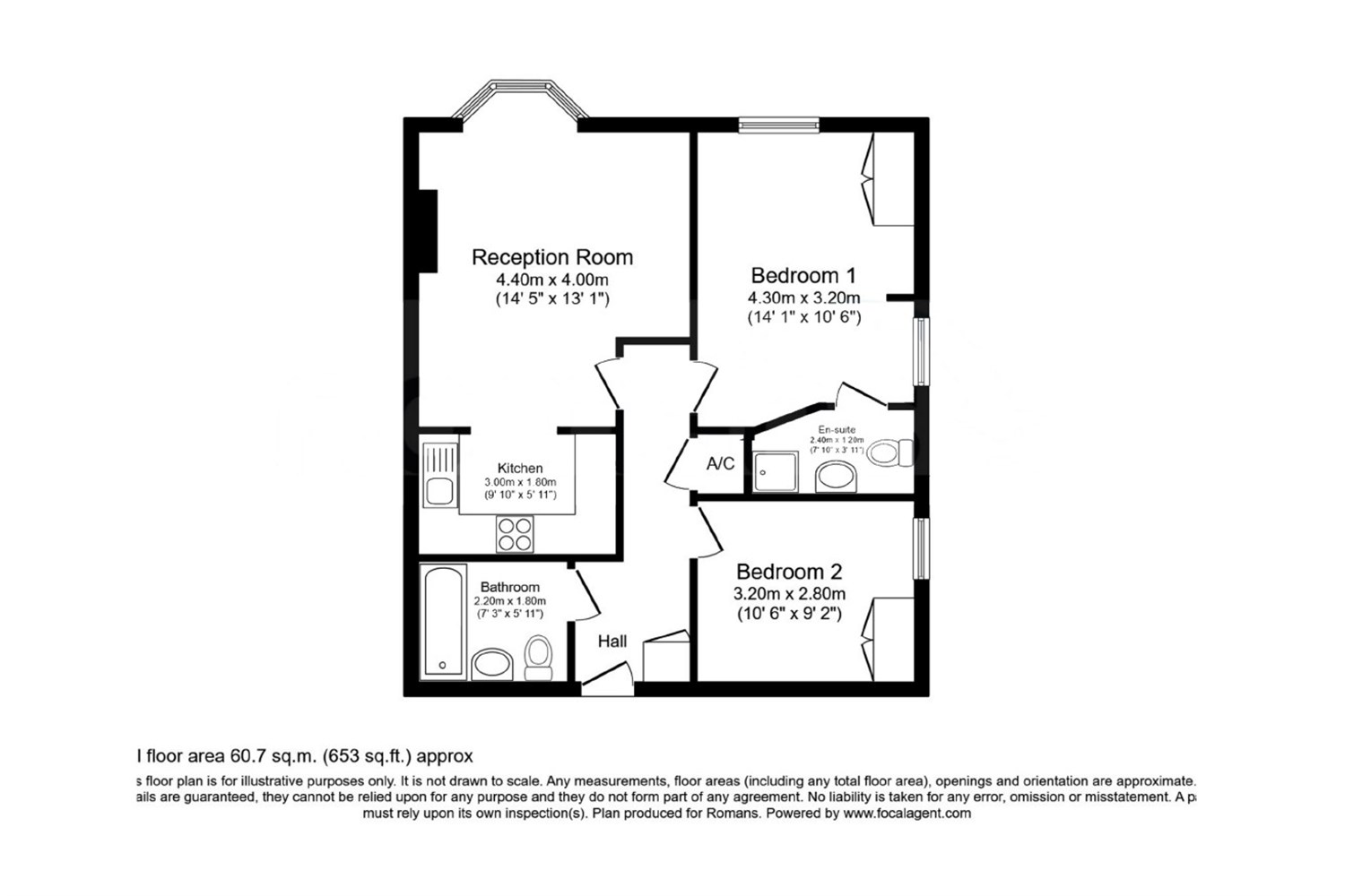14, Avenue Heights, Basingstoke Road, Reading floorplan