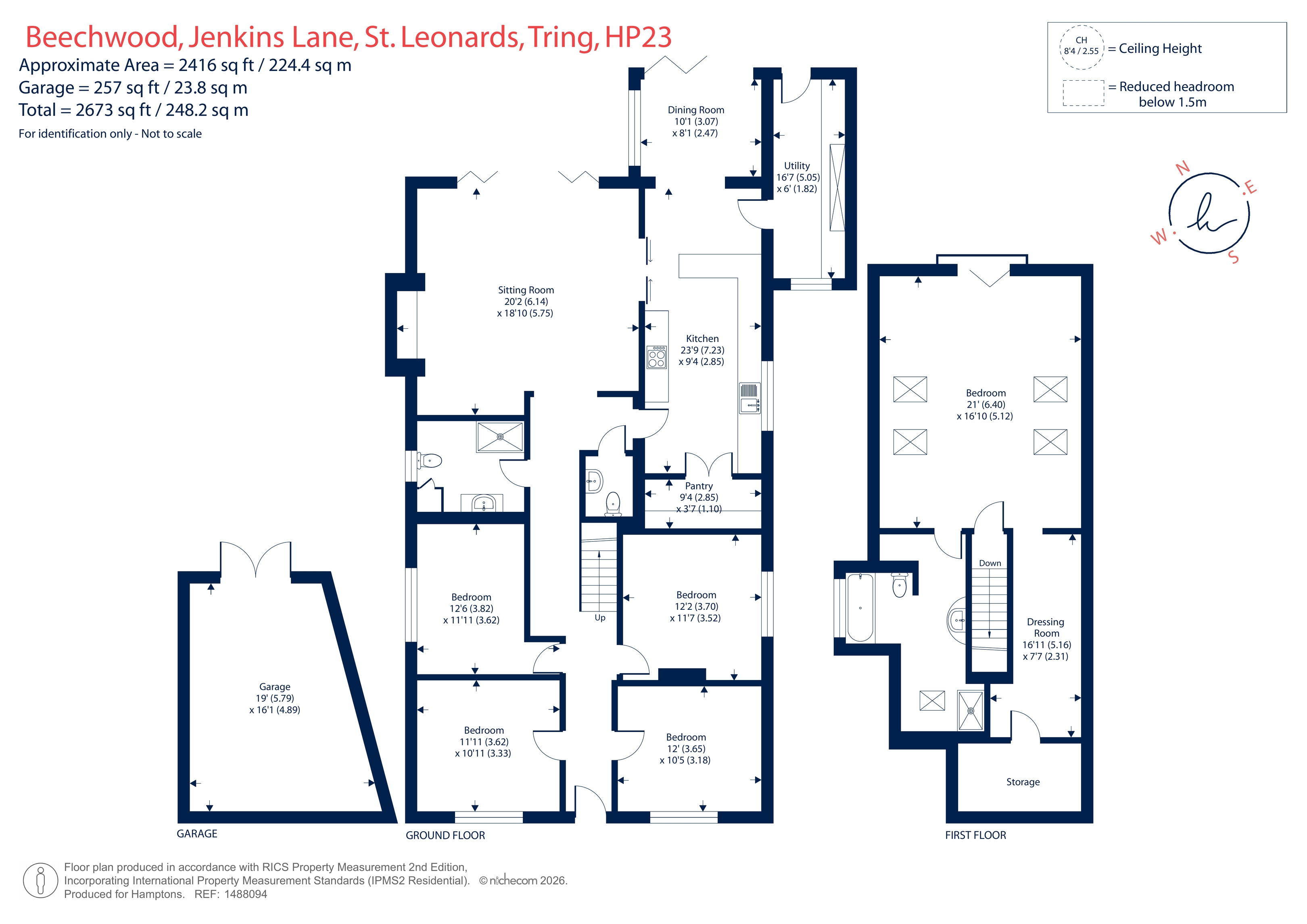 Beechwood, Jenkins Lane, St. Leonards, Tring floorplan