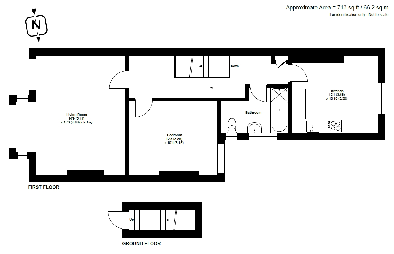 Top Floor Flat, 19, Arundel Road, East Sussex floorplan
