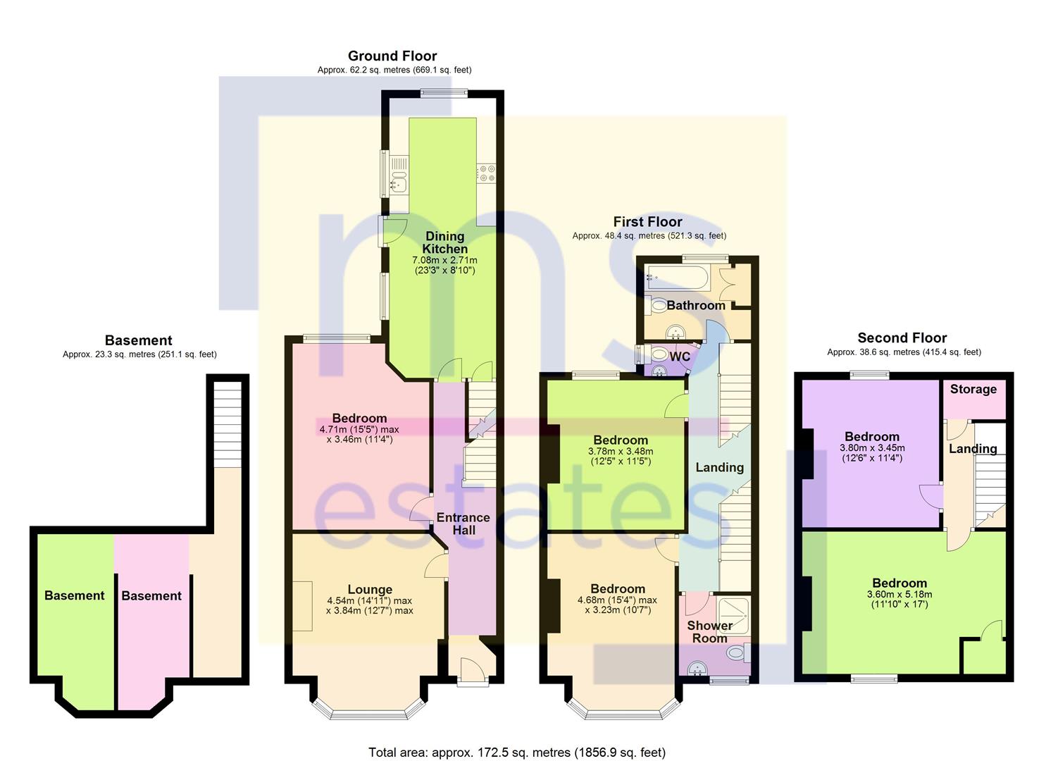 Albert Grove, Nottingham floorplan