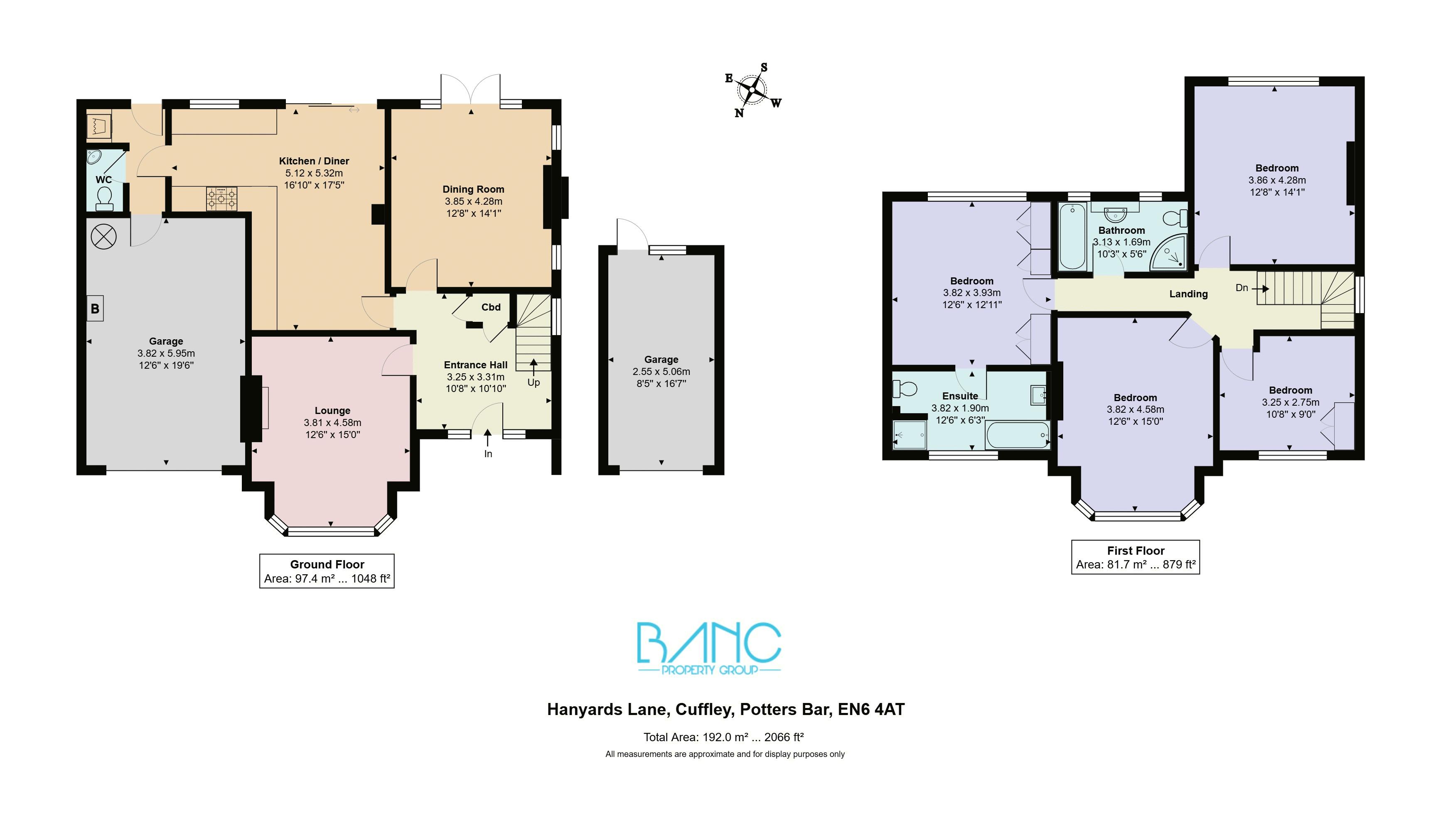 22, Hanyards Lane, Cuffley floorplan