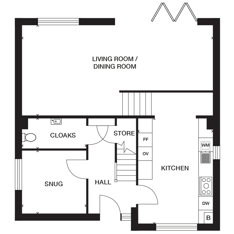33 Enmore, Ford Road, Wiveliscombe floorplan