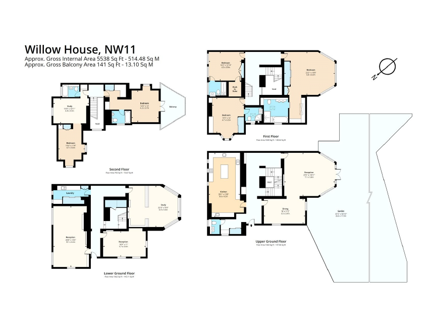 4, Willow House, Hampstead Garden Suburb floorplan