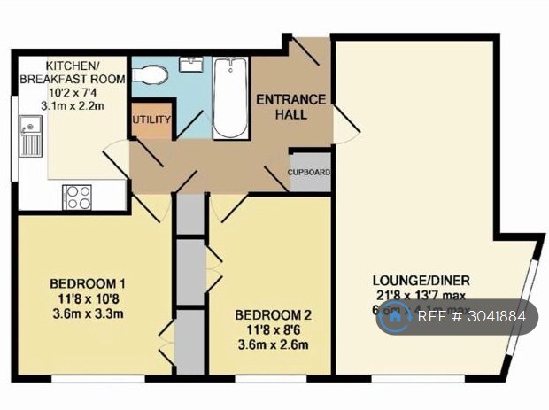 Oakfield Court Pampisford Road, South Croydon floorplan