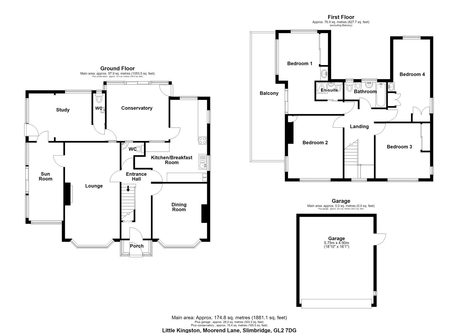 Little Kingston, Moorend Lane, Slimbridge floorplan