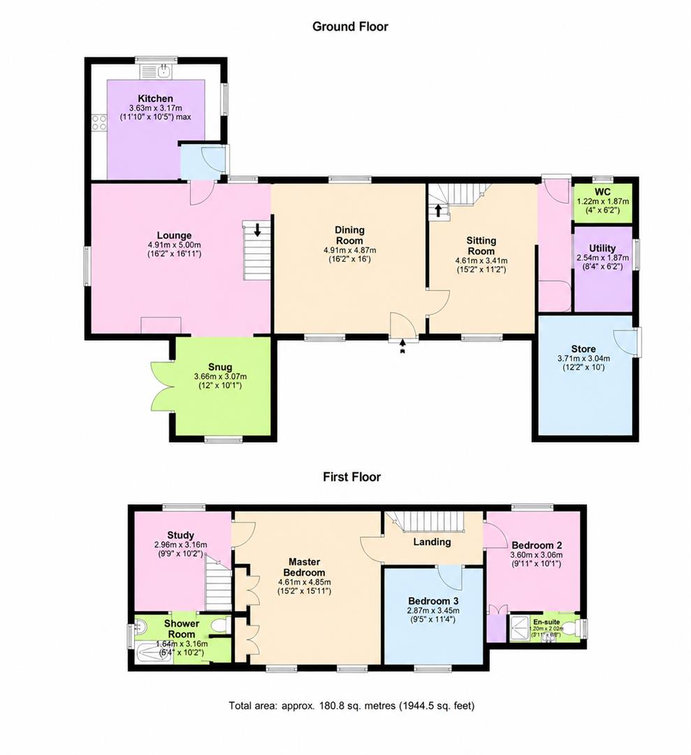 Kitfield Cottage, Booth Lane, Middlewich floorplan