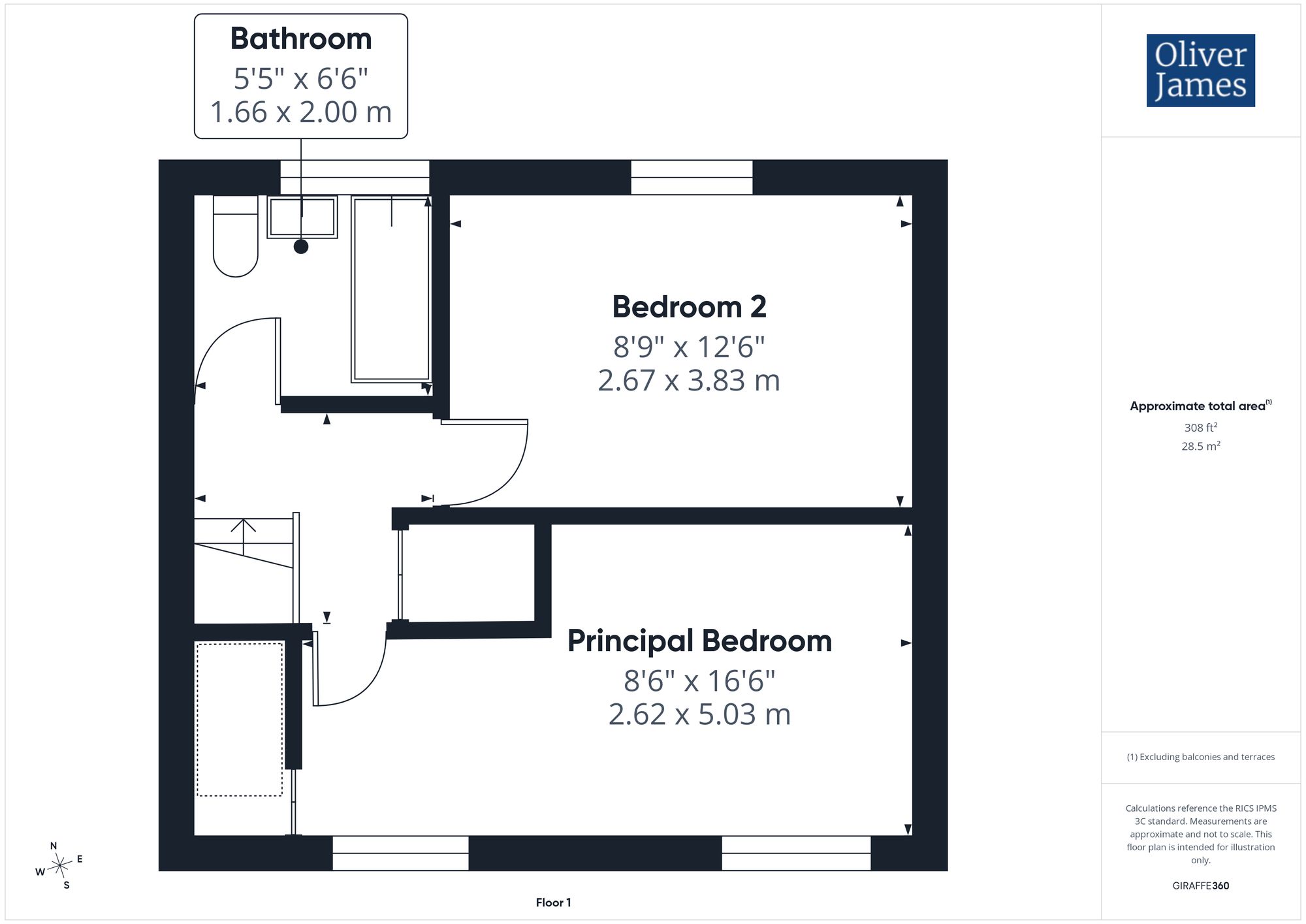 32 Beech Close, Huntingdon floorplan
