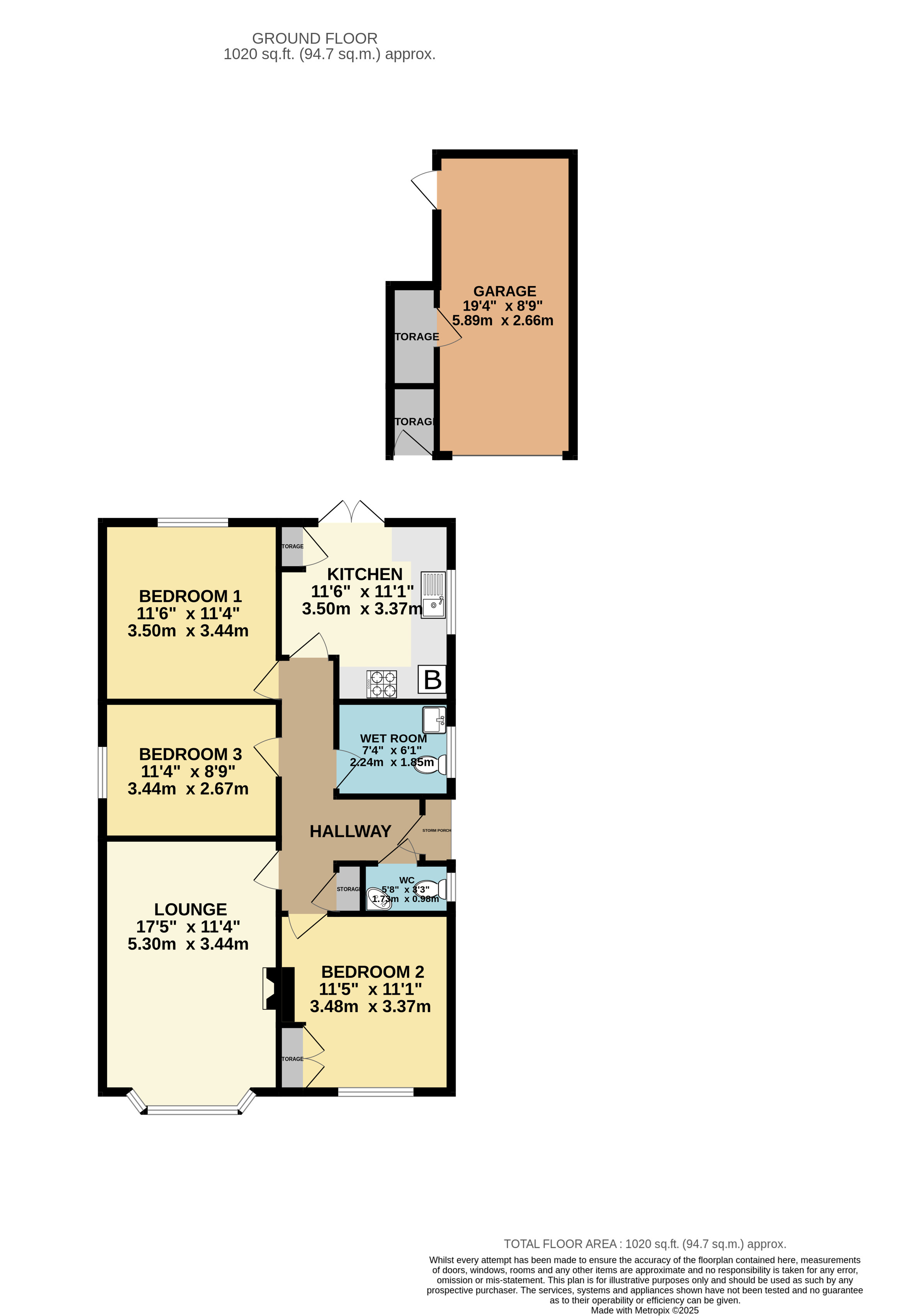 25, Beacon Avenue, Leicester floorplan