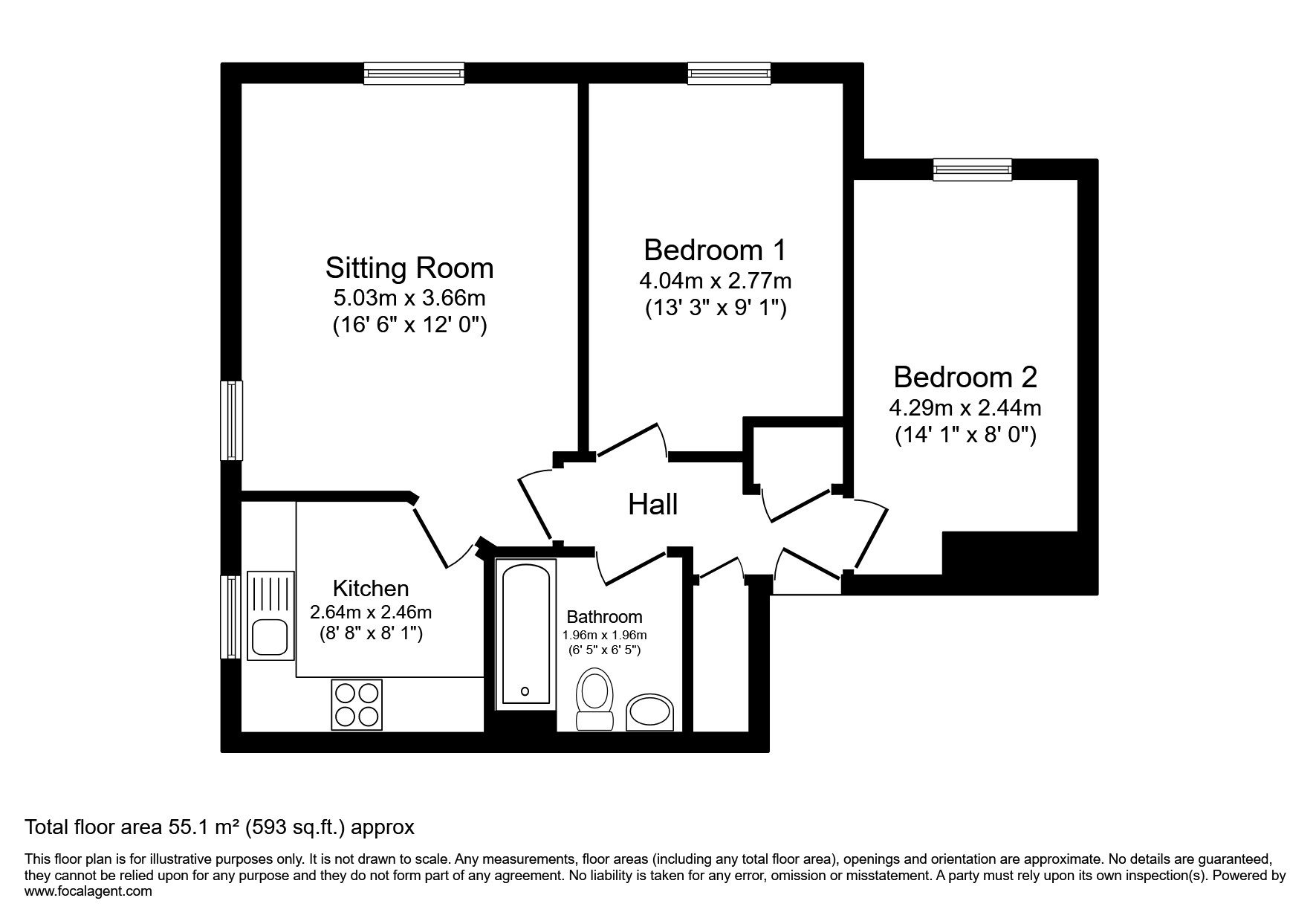 61, Aisher Way, Sevenoaks floorplan