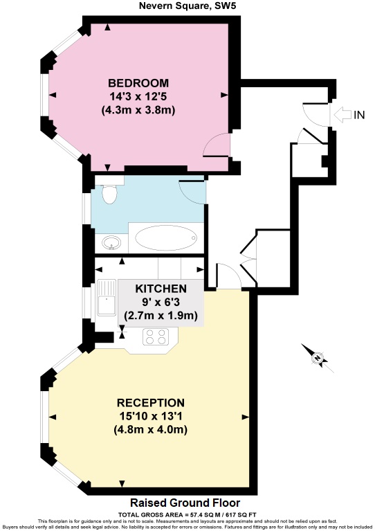 9, 27A, Nevern Mansions, London floorplan