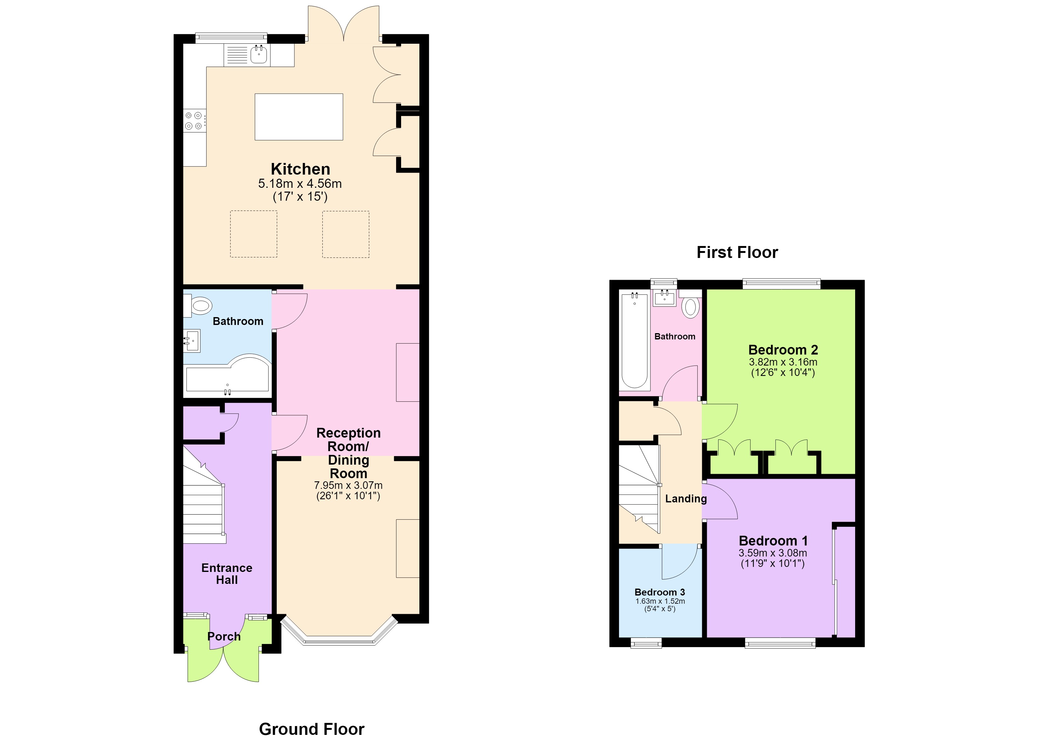162, Conisborough Crescent, London floorplan