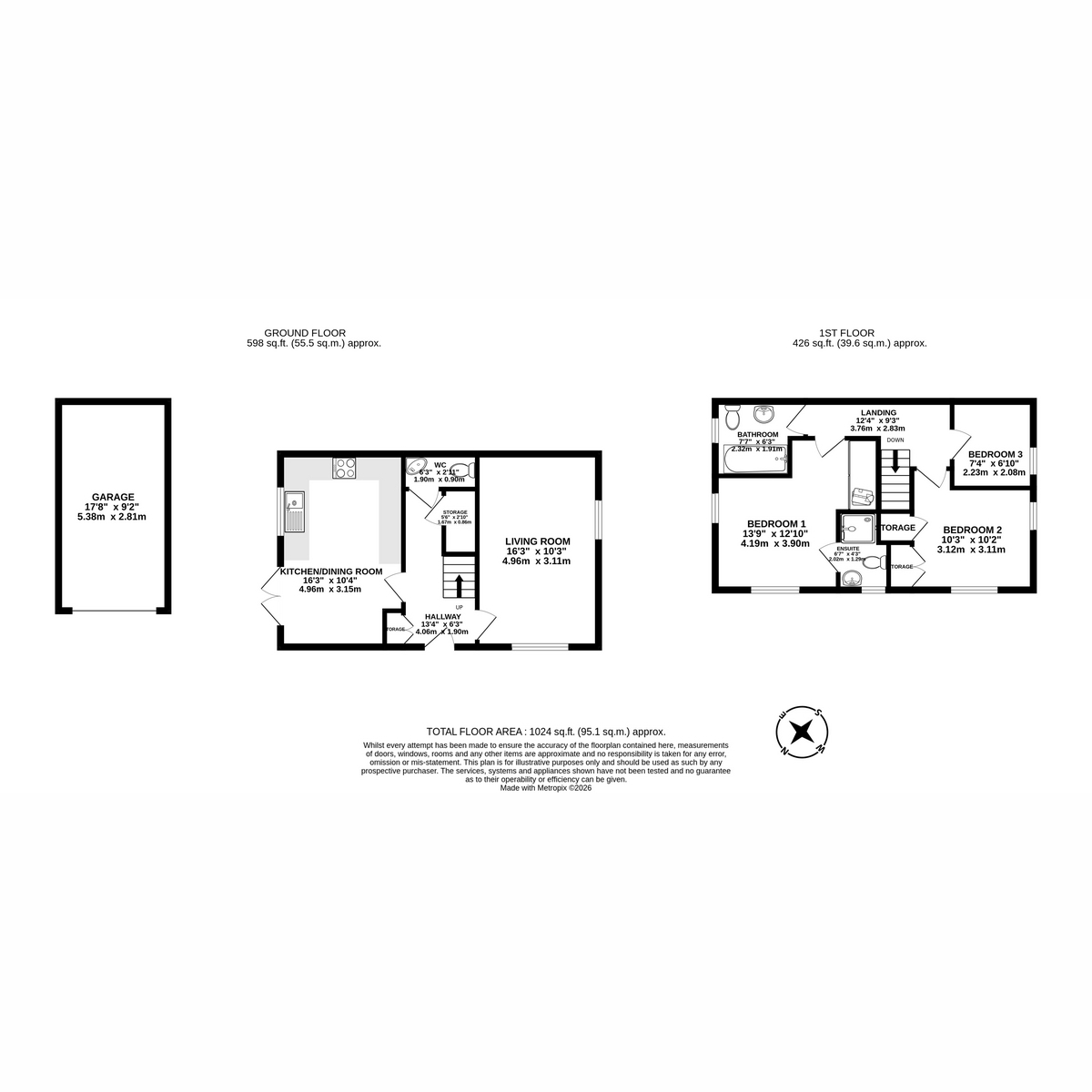 2, Clansman Road, Fulwood floorplan