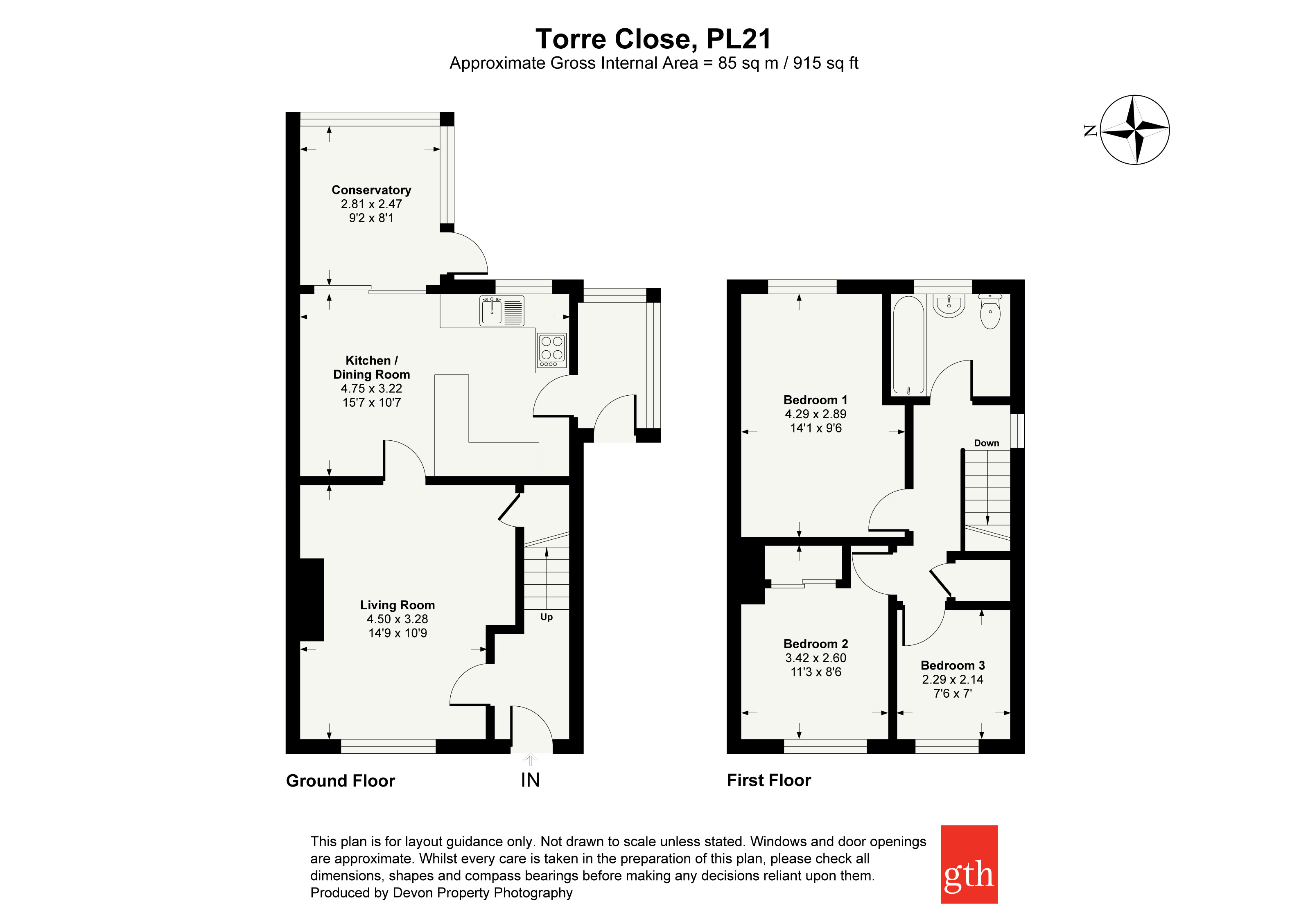 53, Torre Close, Devon floorplan