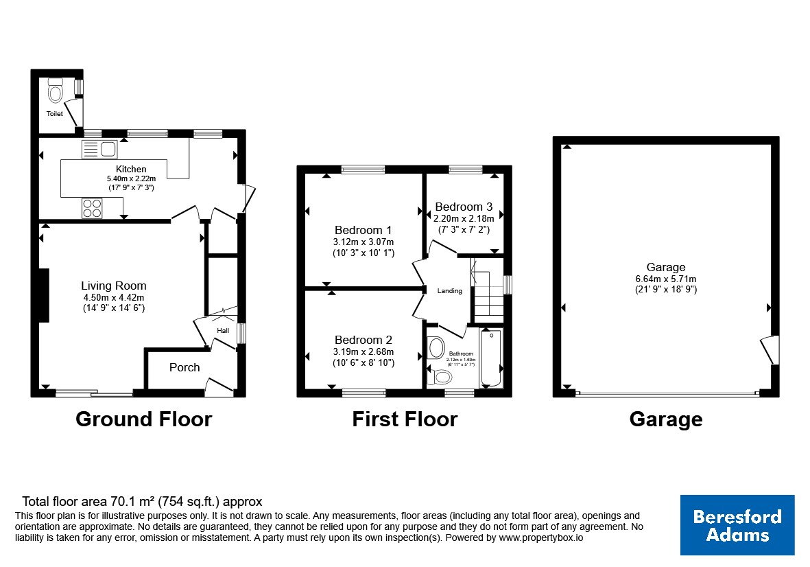 6, Maes Hyfryd, Colwyn Bay floorplan