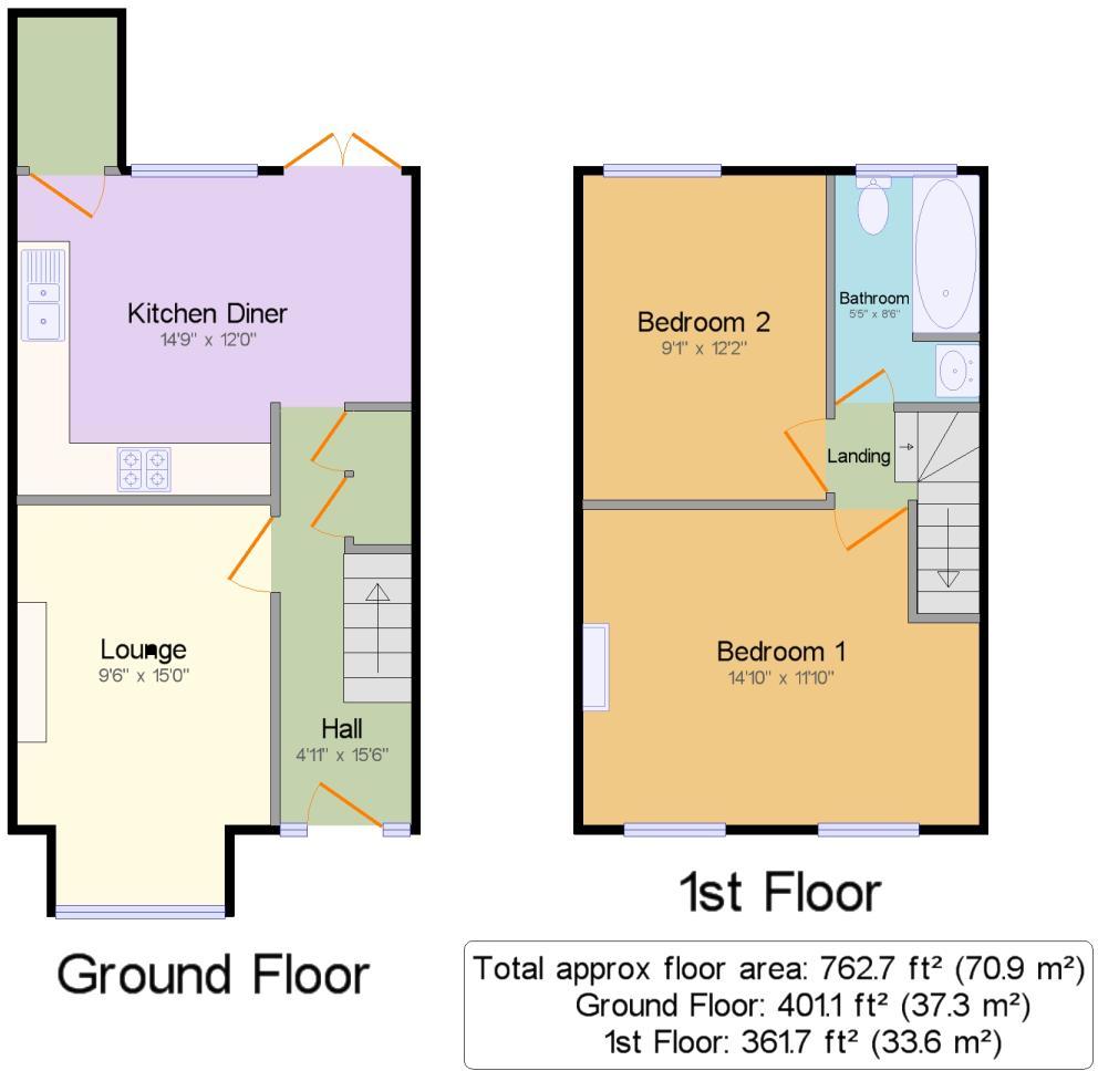 43 Falkland Avenue, London floorplan