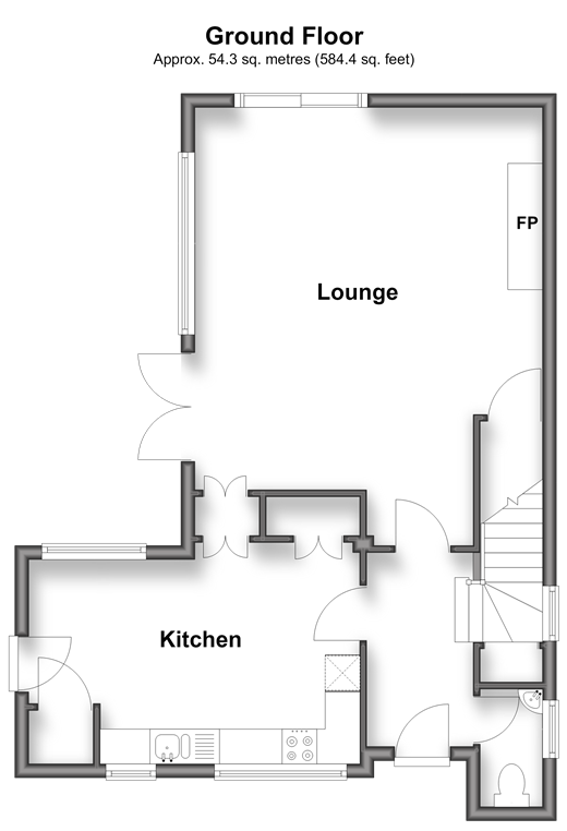 Vicarage Lane, Horley floorplan