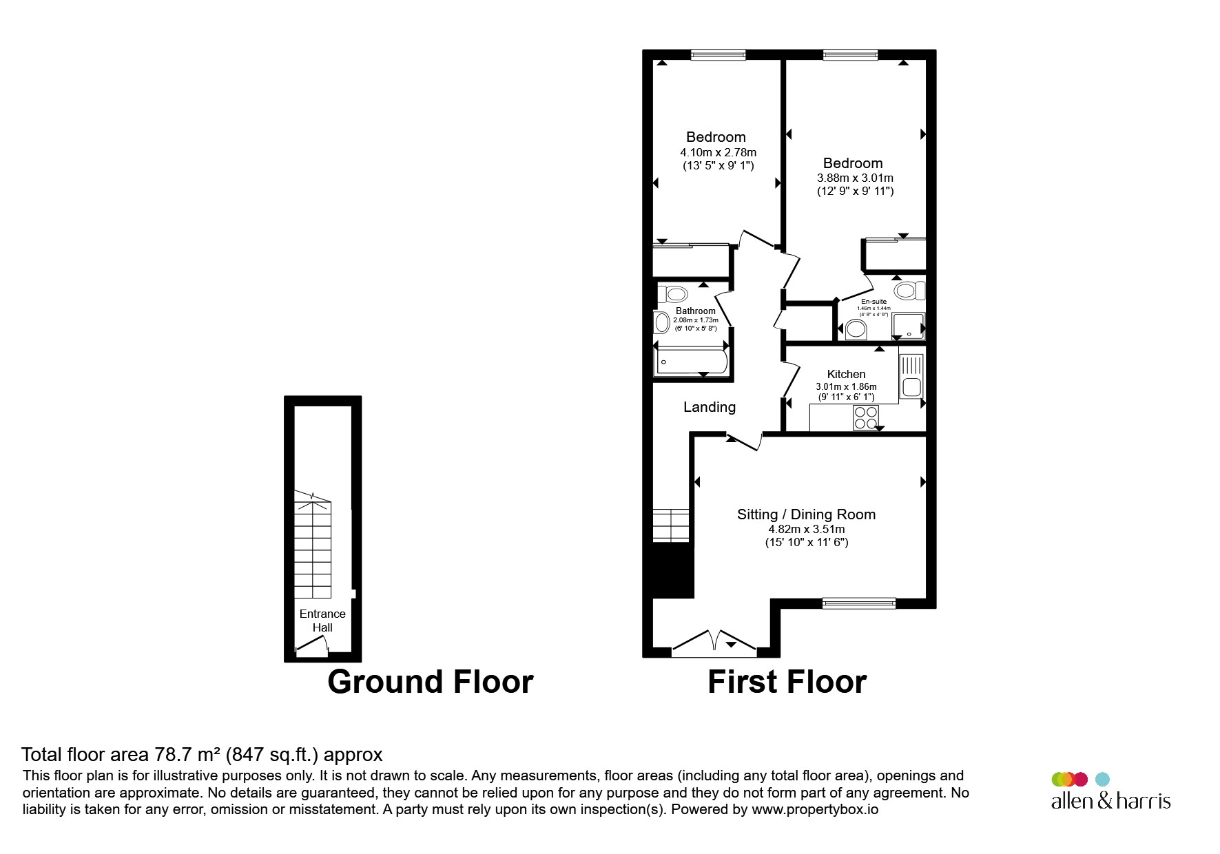 94b, Station Road, Stirling floorplan