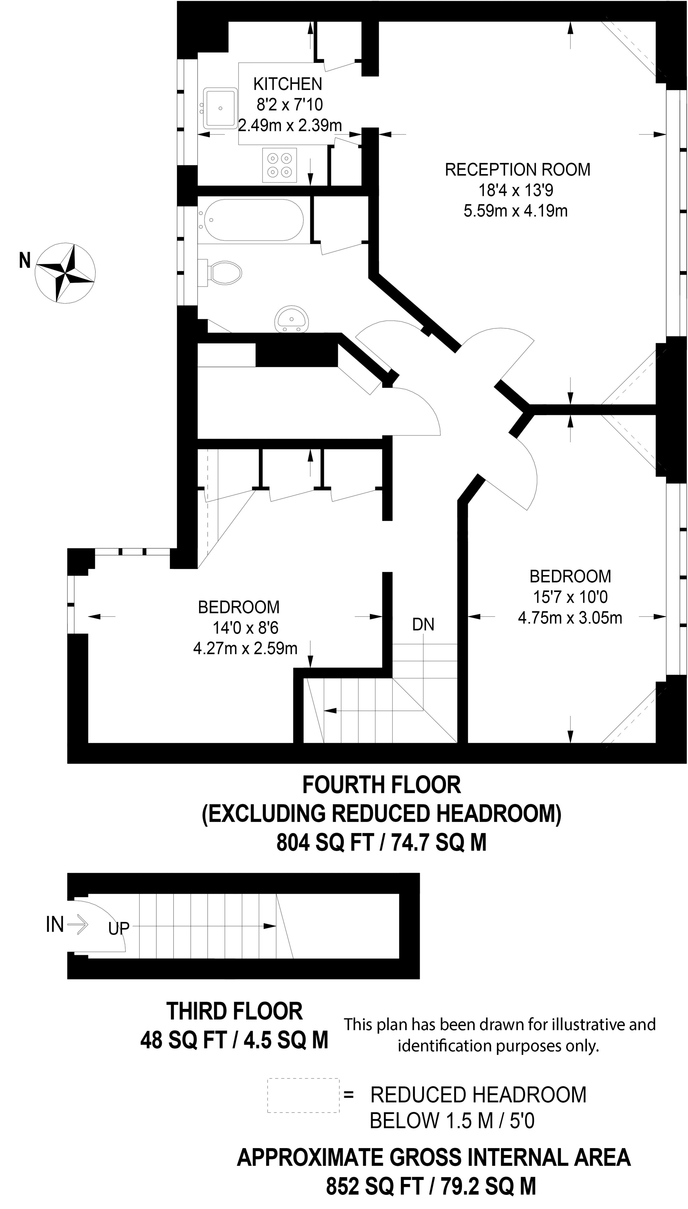 New End, Hampstead, London NW3, 2 bedroom flat for sale 64258760