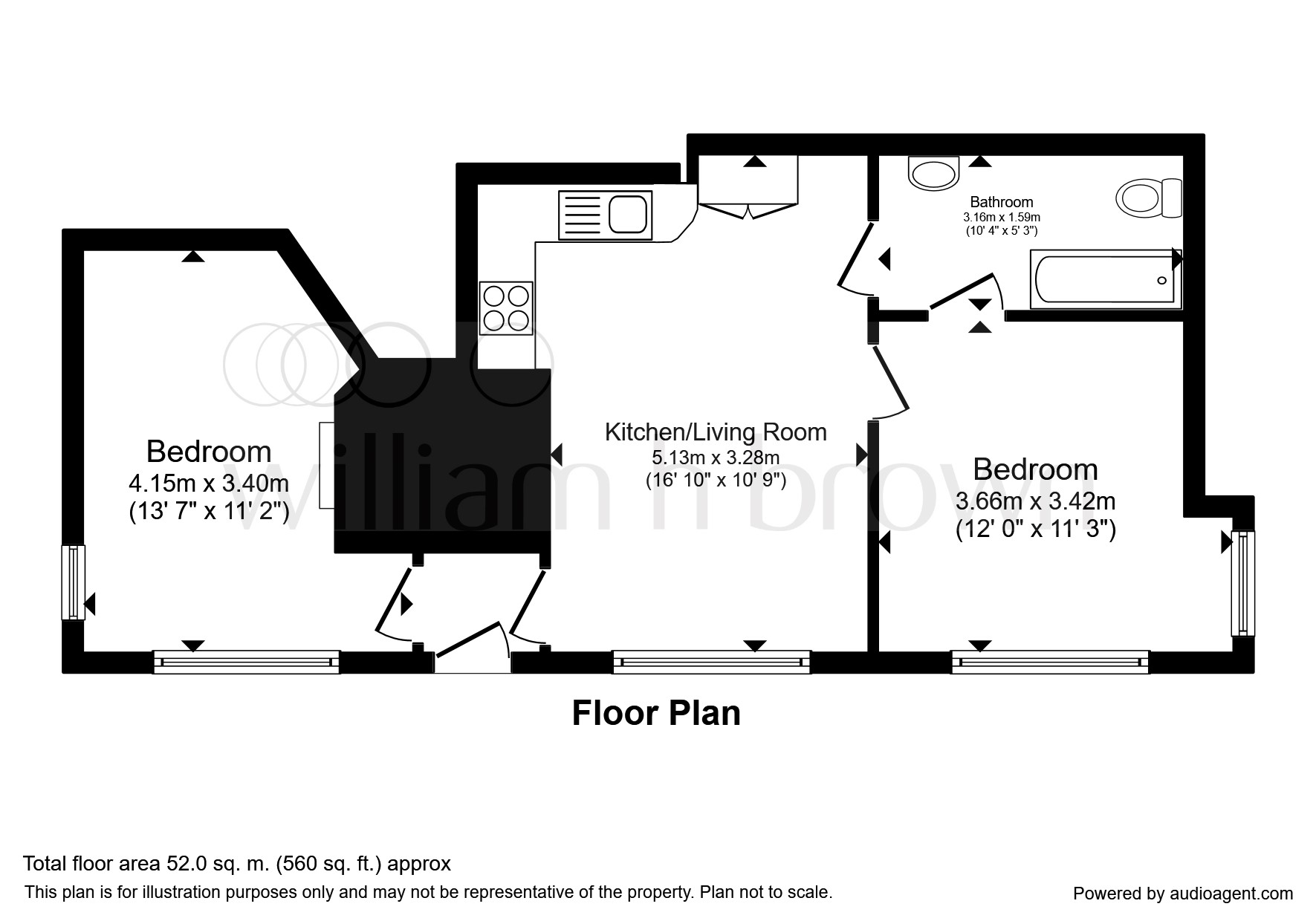 2 Bedrooms  for sale in The Bourne, Ware SG12