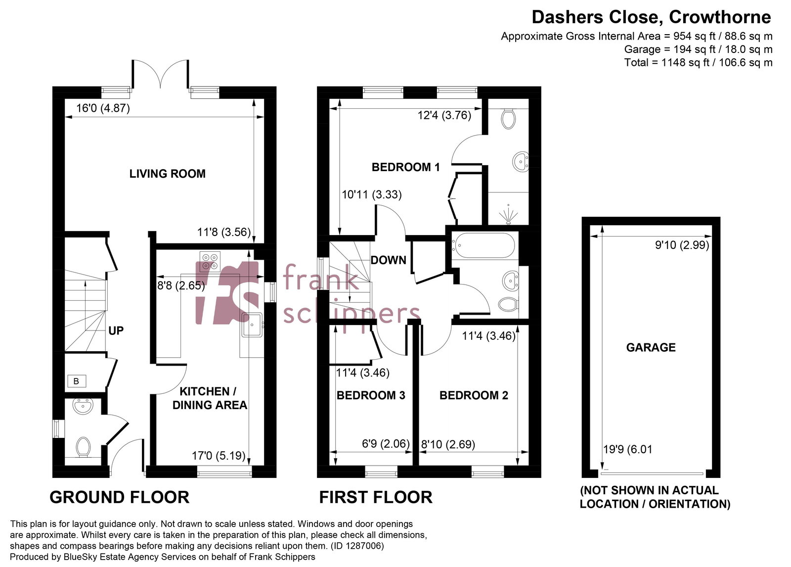 1, Dashers Close, Crowthorne floorplan