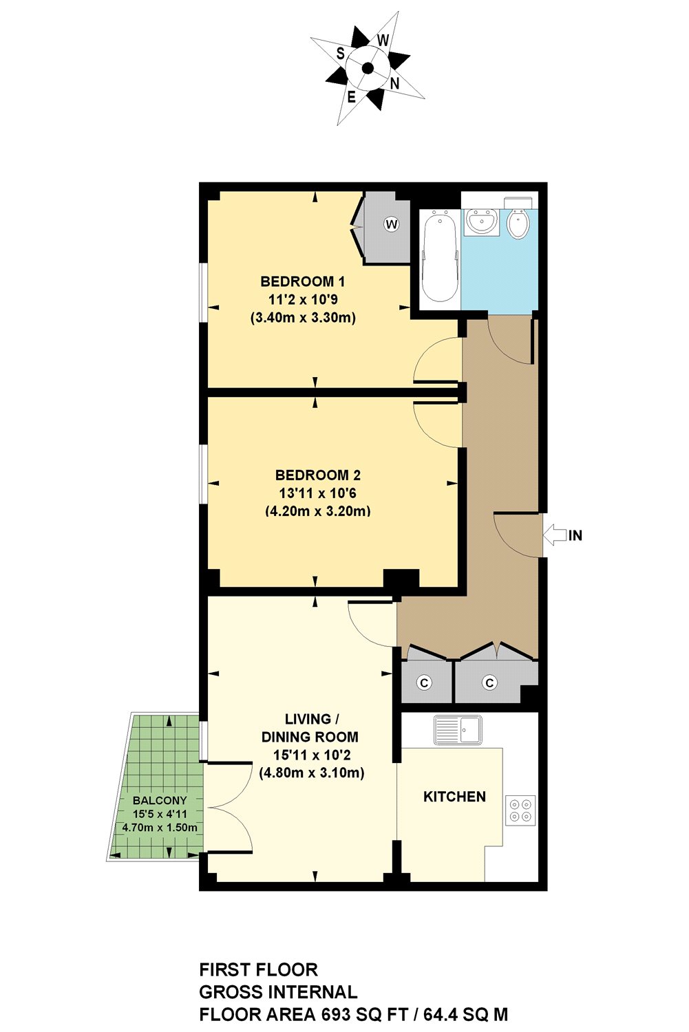 2 Bedrooms Flat to rent in Estella Apartments, 20 Grove Crescent Road, London E15