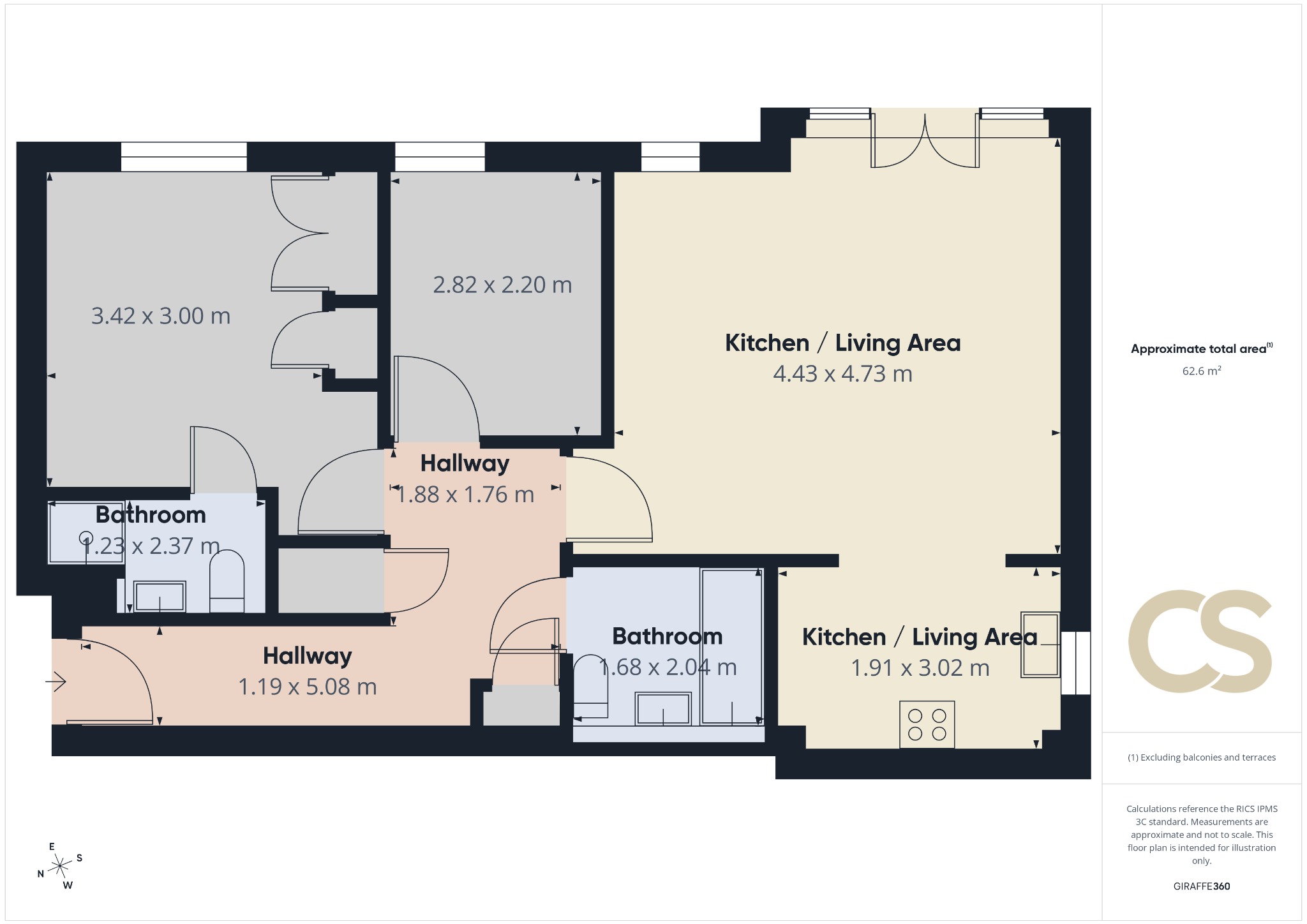 60, Winnipeg Way, Broxbourne floorplan
