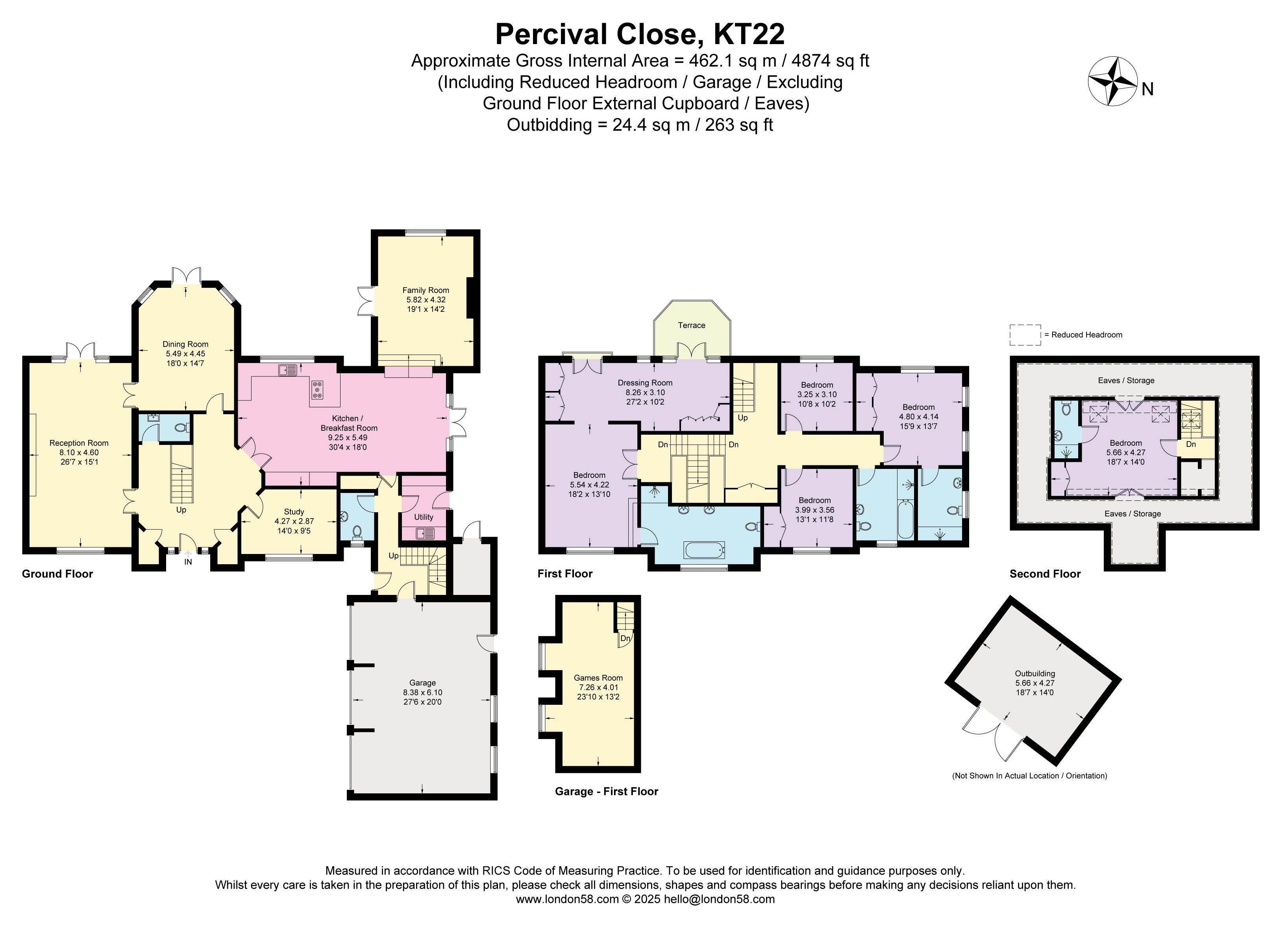 3, Percival Close, Oxshott floorplan