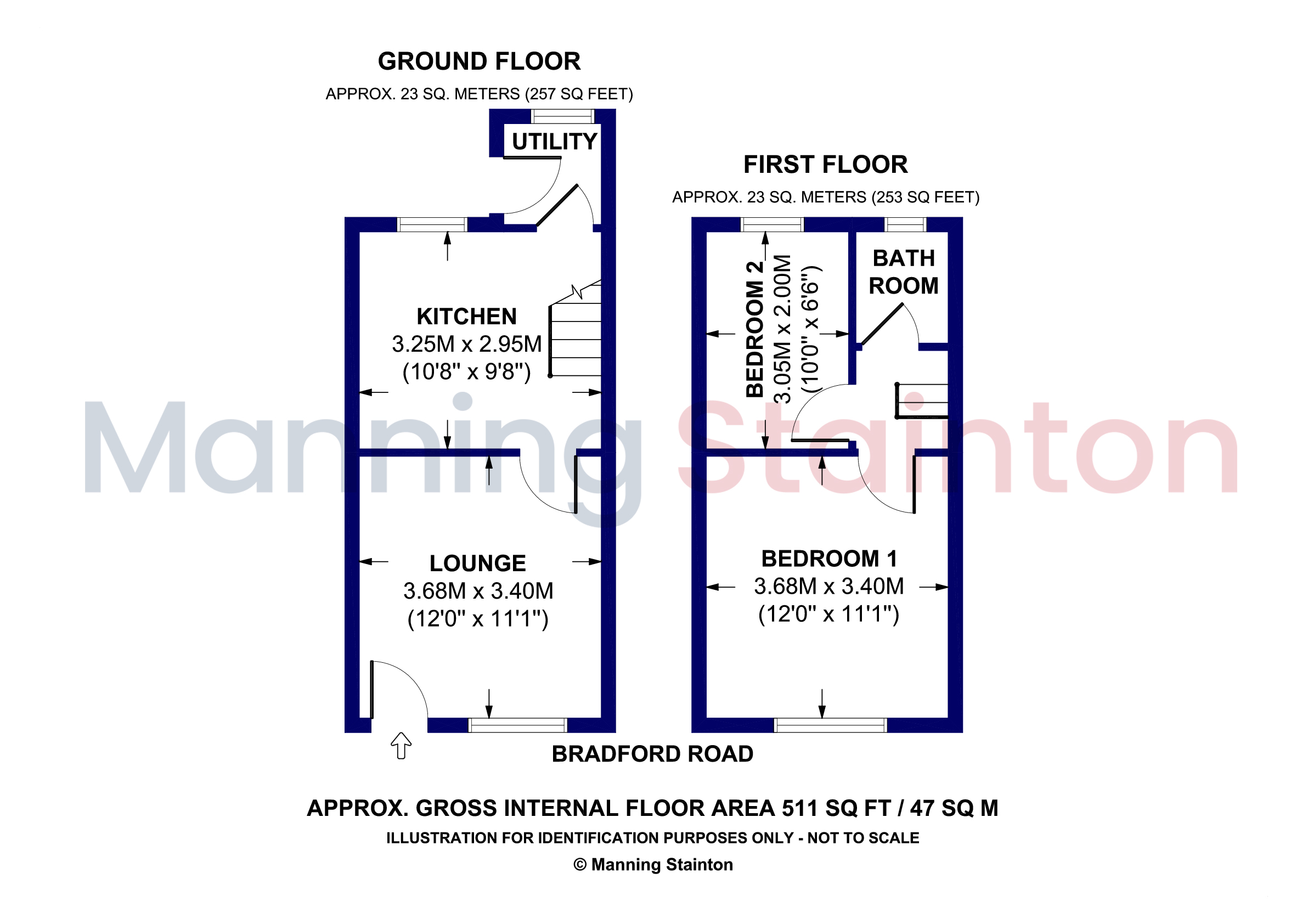 629, Bradford Road, Bradford floorplan