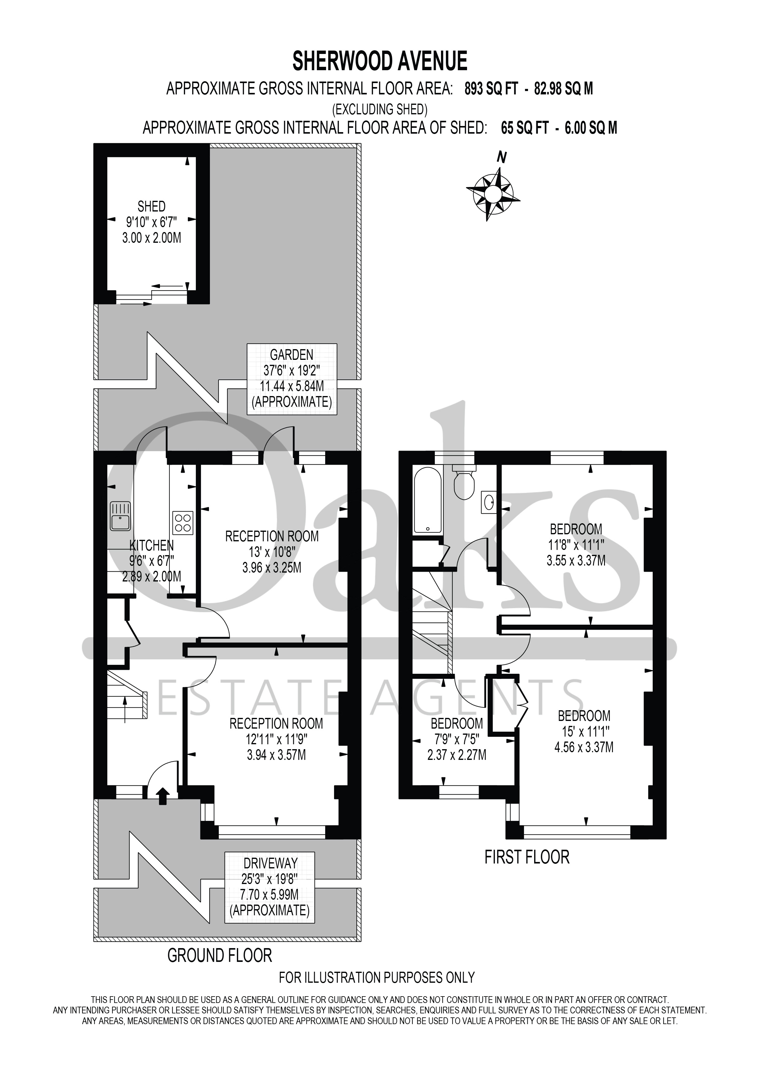 107, Sherwood Avenue, London floorplan