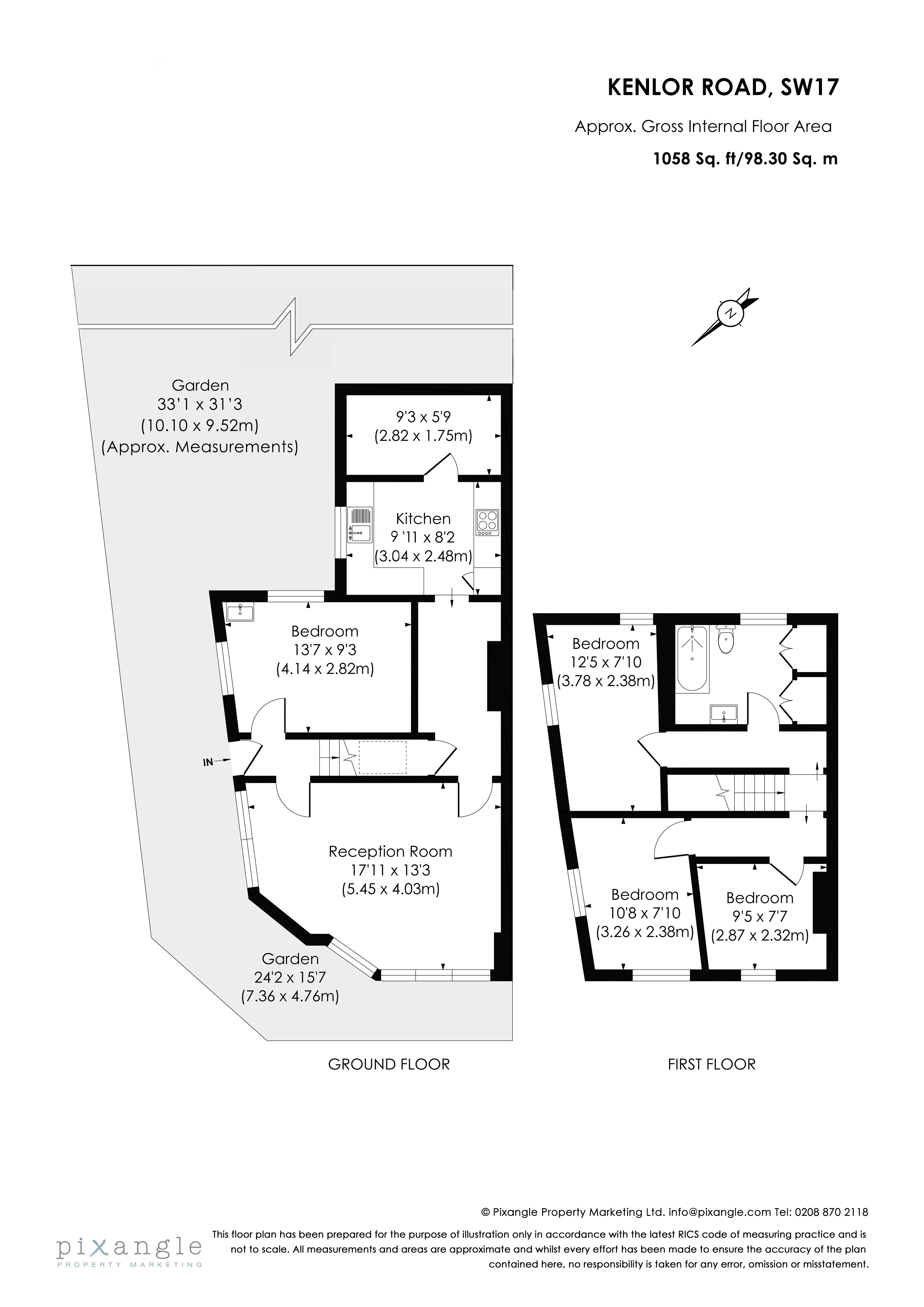 1, Kenlor Road, London floorplan