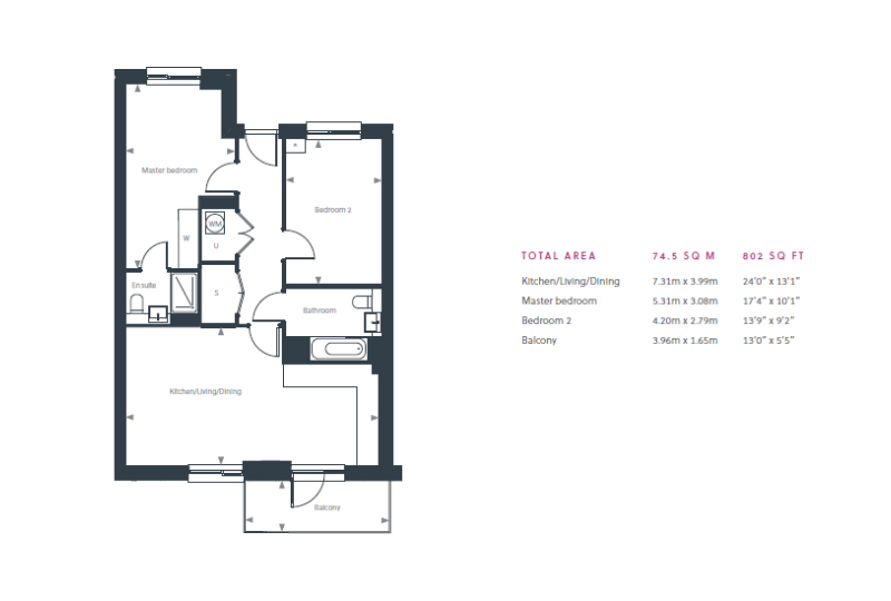 2 Bedrooms Flat for sale in Plot 8, Lindley, Acton Gardens, Bollo Lane, Acton W3