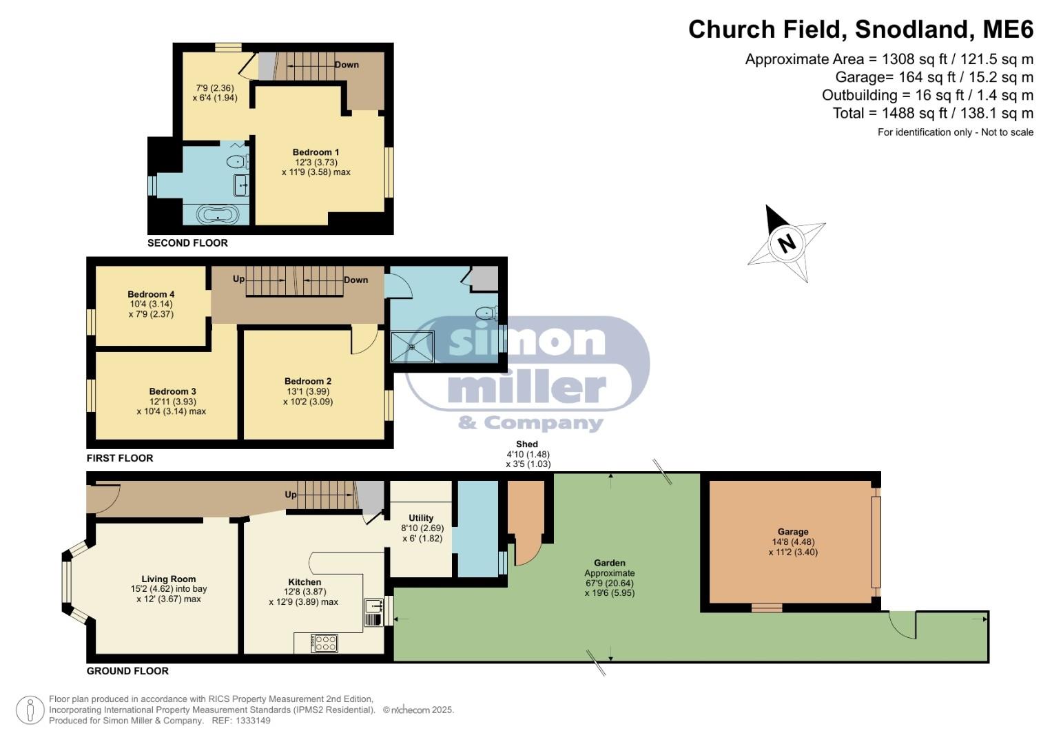 14, Church Field, Snodland floorplan