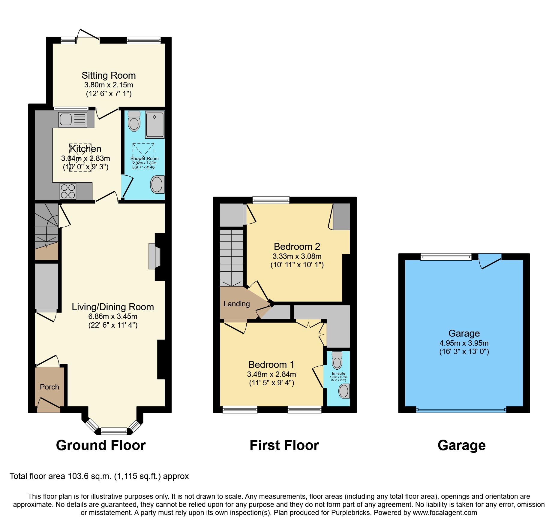 55, Park View, Tredegar floorplan