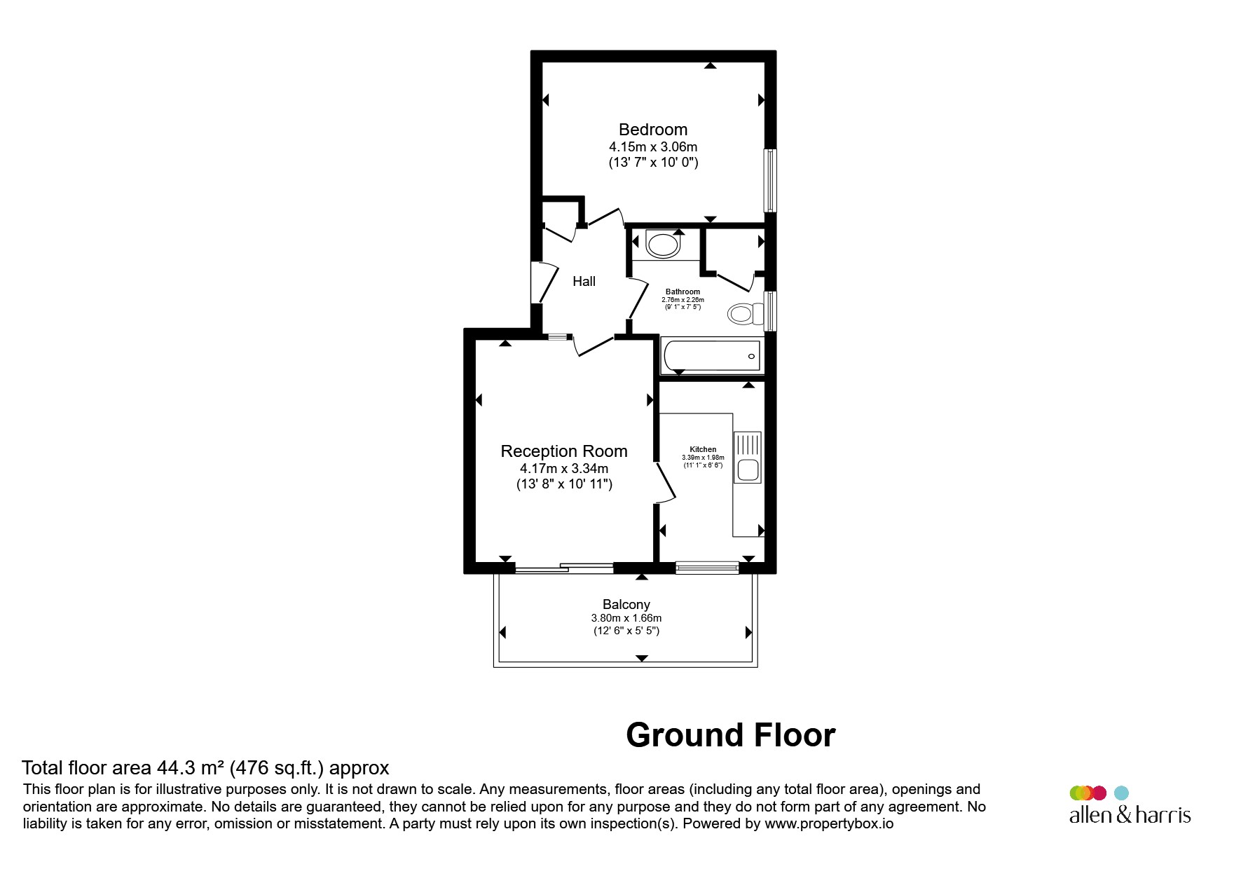 22, Linacre Close, Didcot floorplan